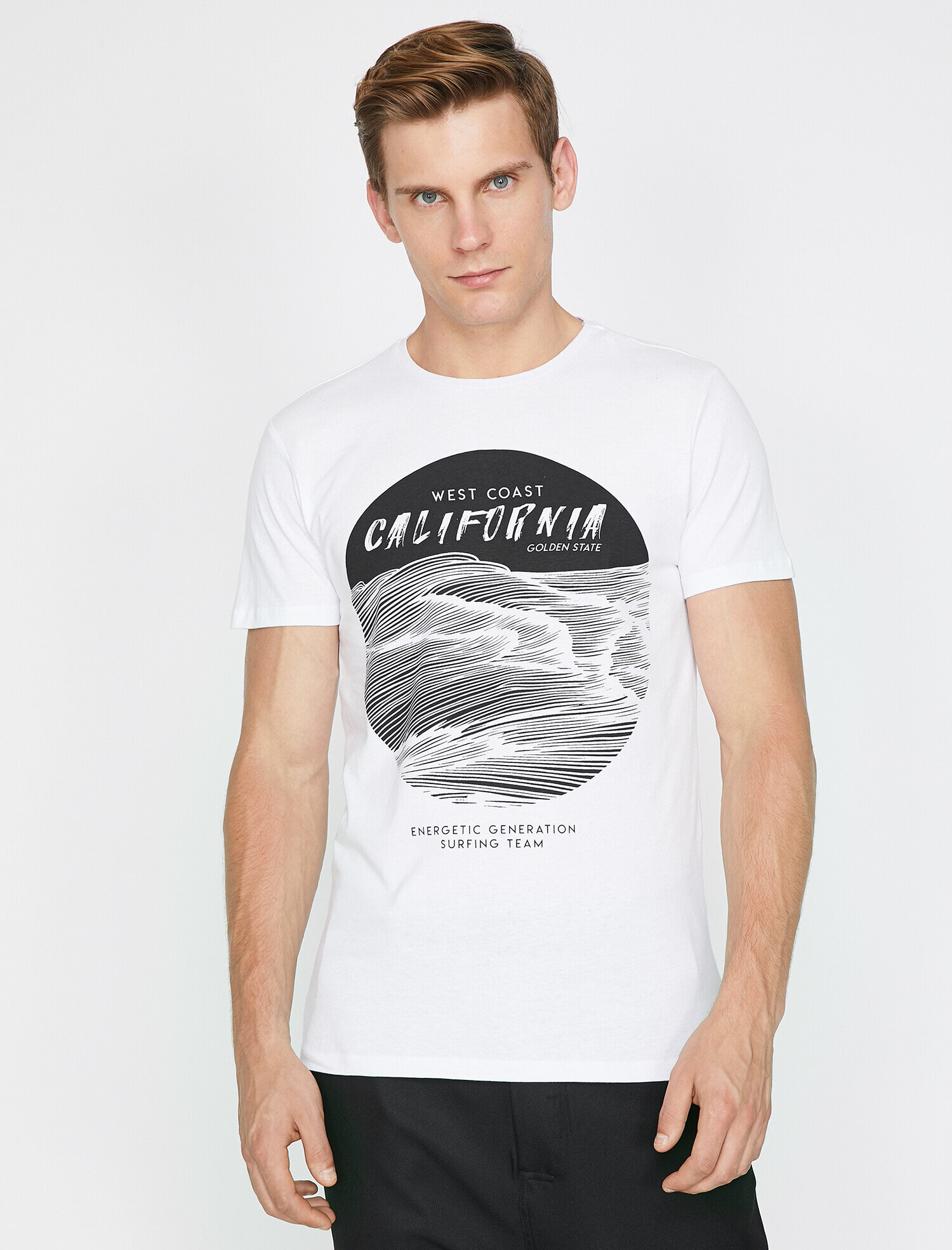   Baskılı Tişört Kısa Kollu