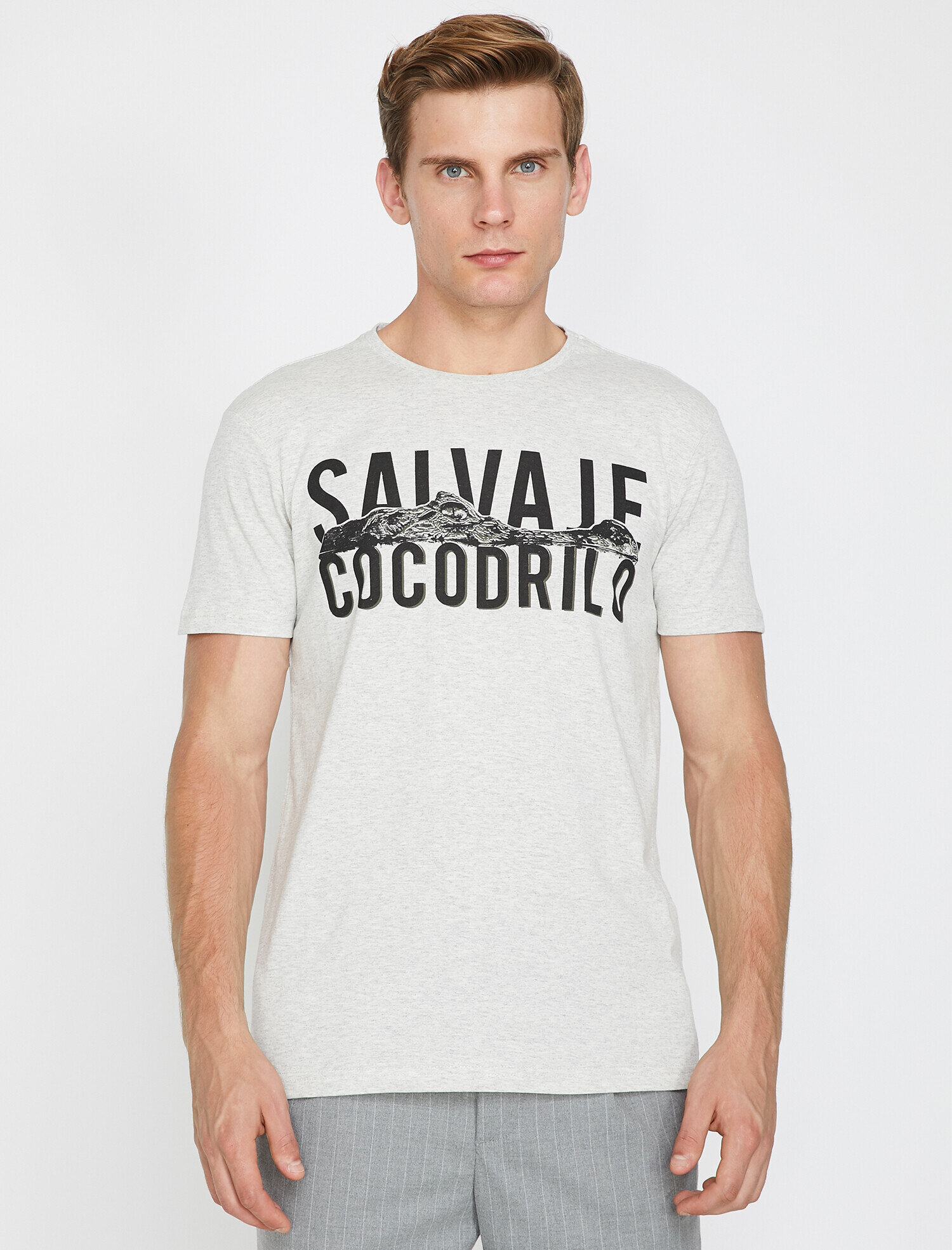 Baskılı Tişört Kısa Kollu