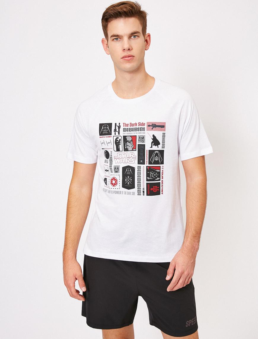   Star Wars Lisanslı Yazılı Baskılı T-Shirt