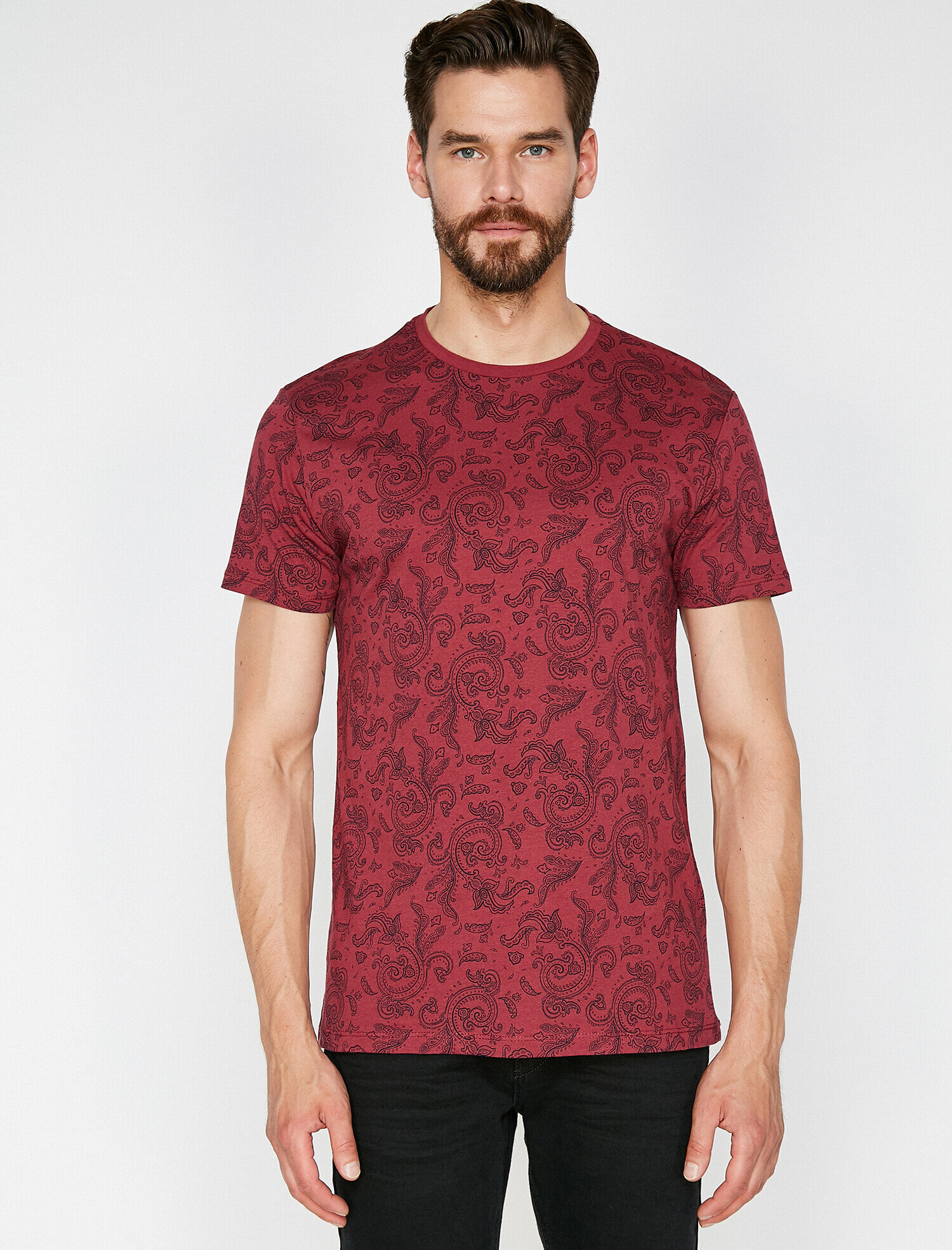   Desenli Tişört Kısa Kollu