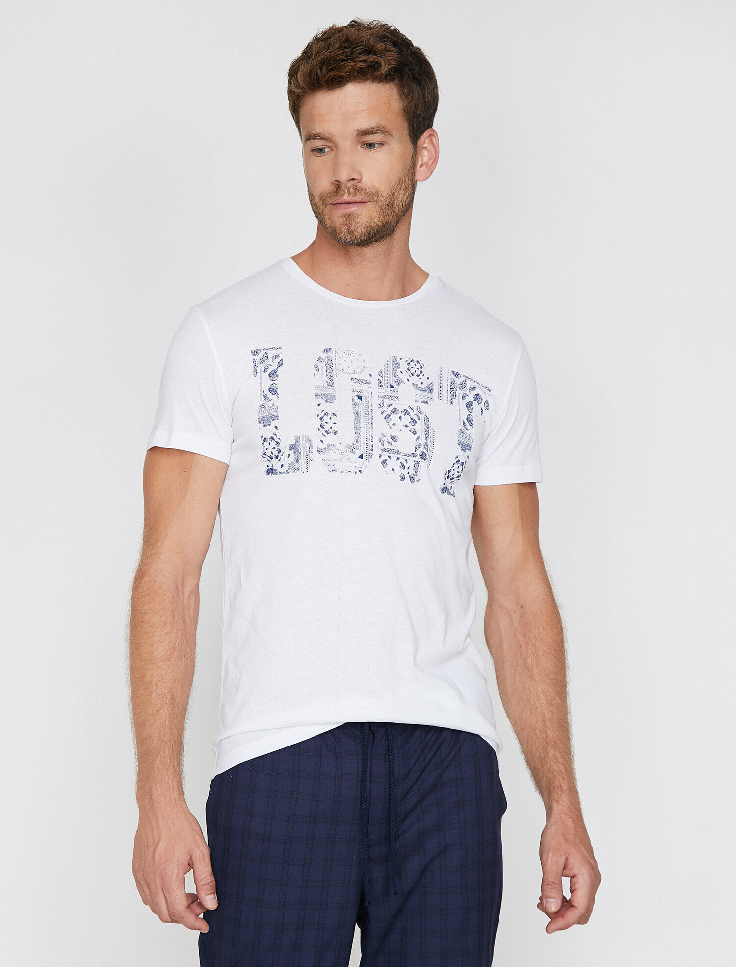   Baskılı Tişört Kısa Kollu