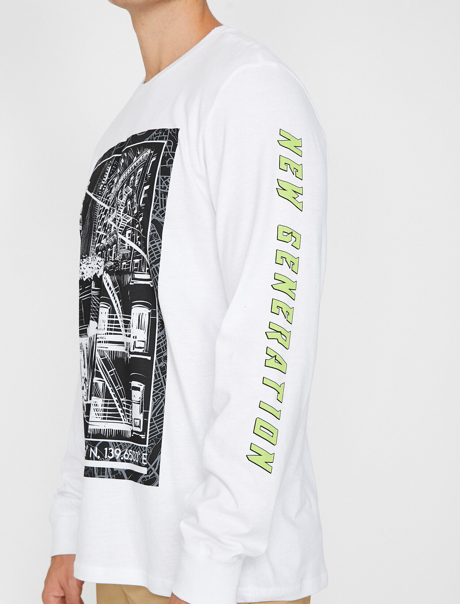   Baskılı Uzun Kollu Tişört