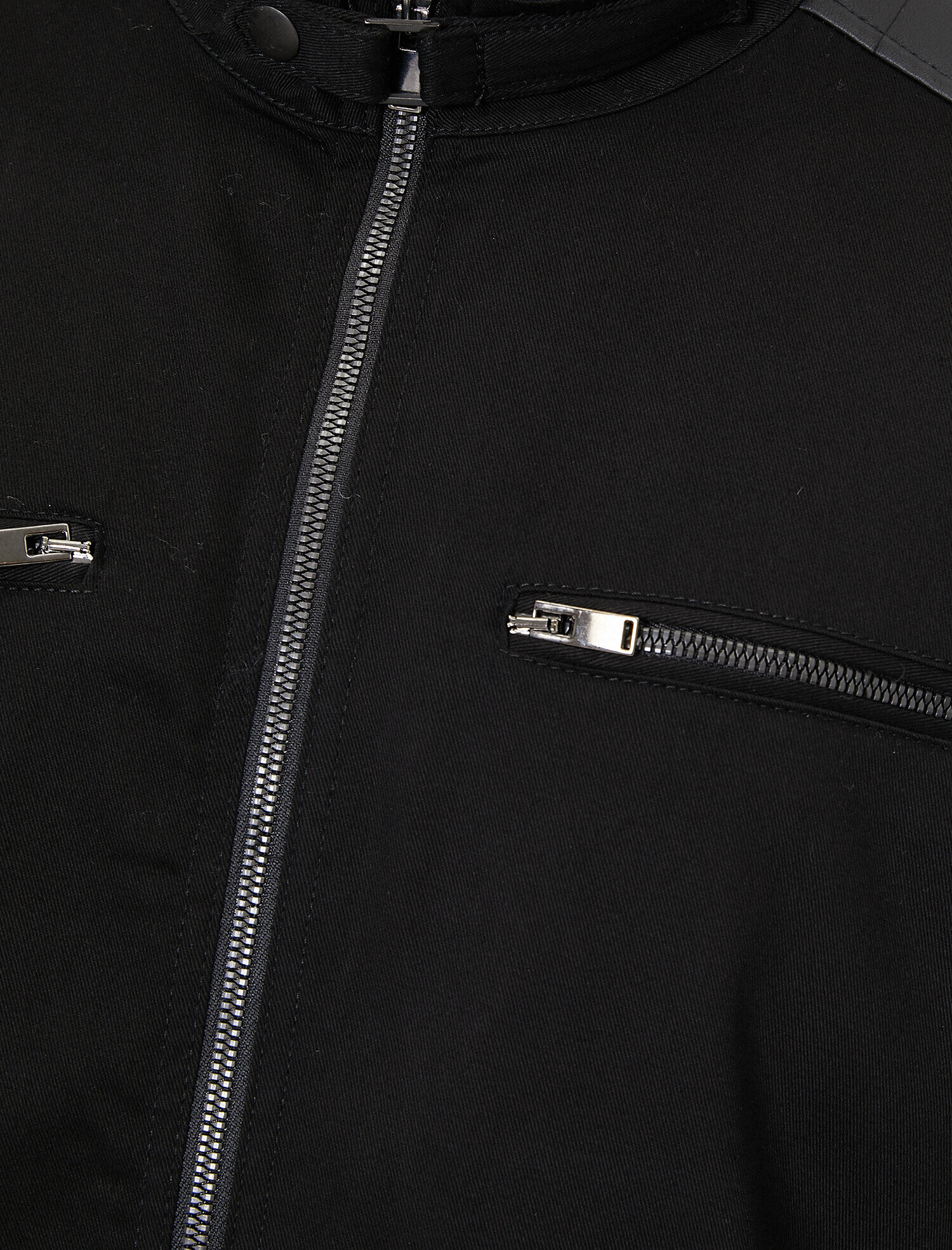   Deri Görünümlü Mont