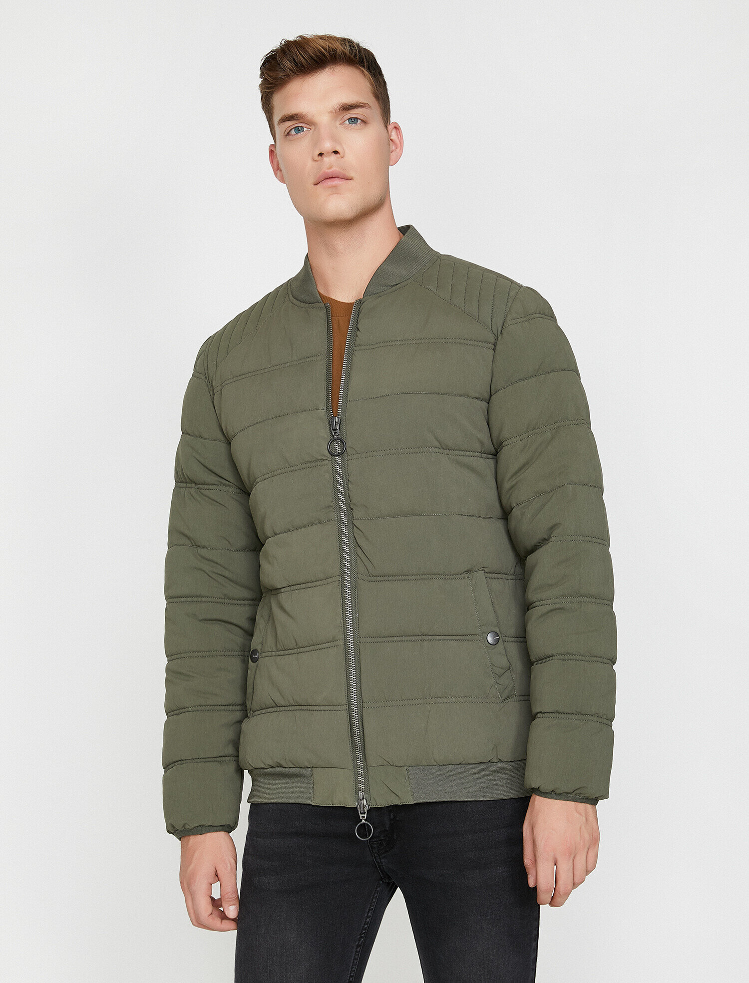   Şişme Mont Bomber Yaka