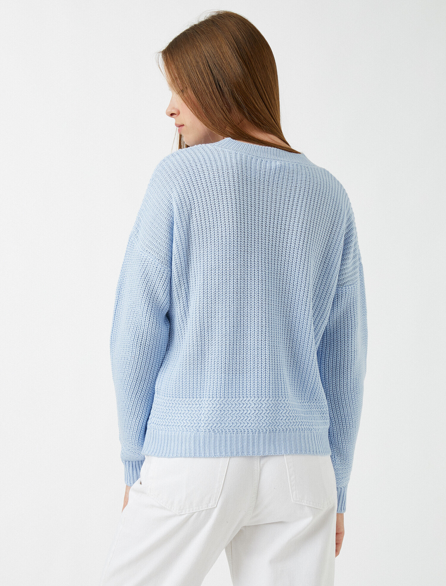   Bisiklet Yaka Triko Kazak Uzun Kollu