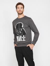 Star Wars Lisanslı Baskılı Sweatshirt
