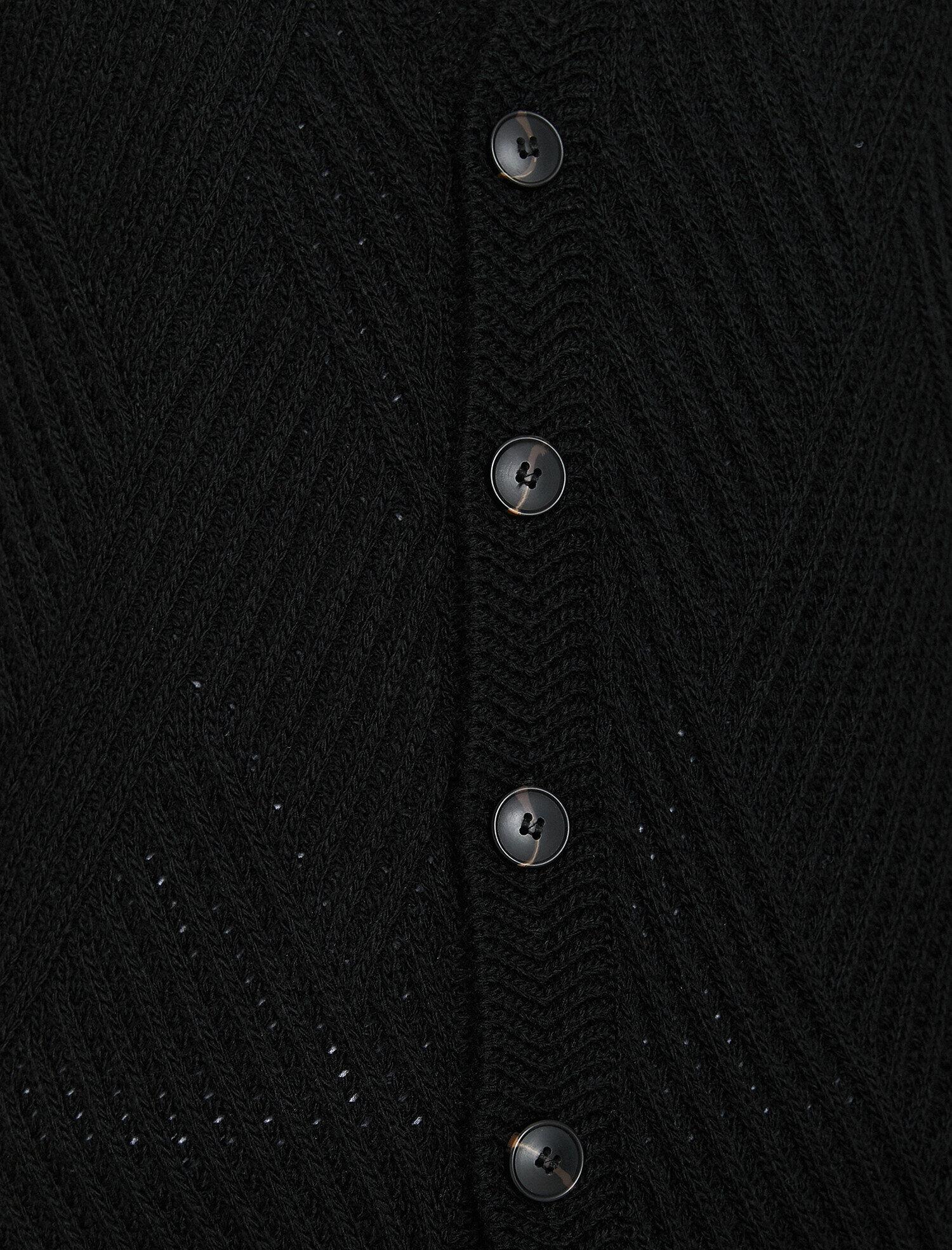   Düğme Detaylı Triko Hırka