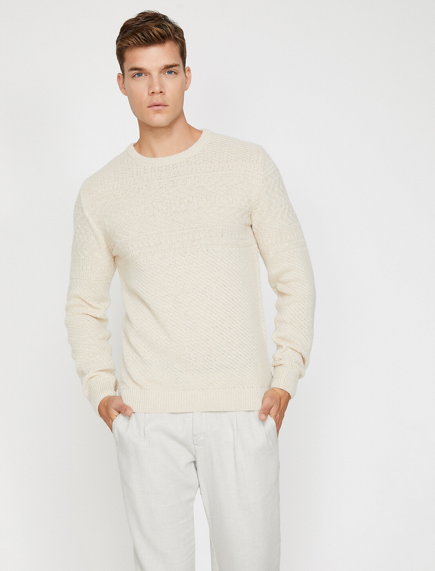   Örgülü Triko Kazak