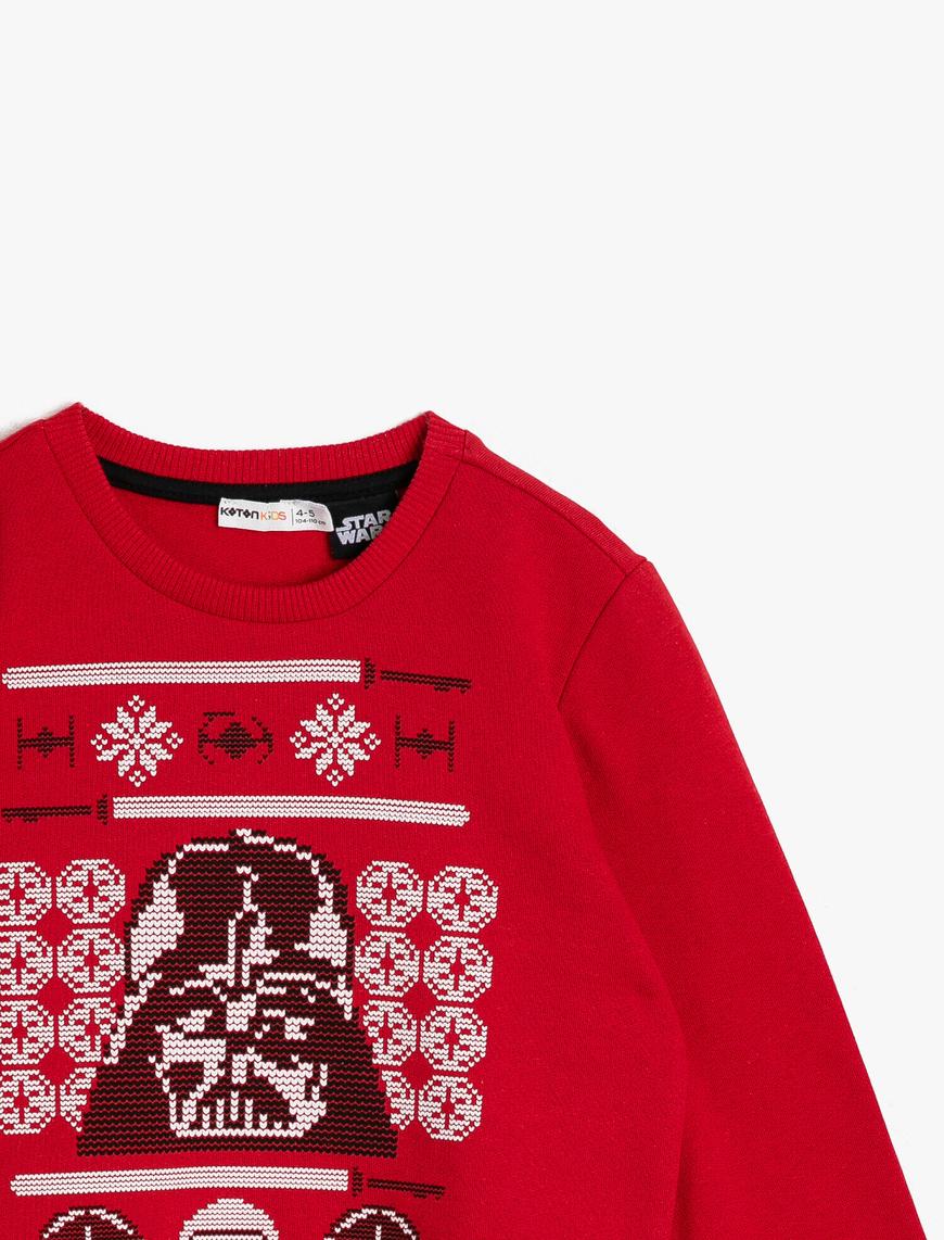  Erkek Çocuk Star Wars Lisanslı Baskılı Sweatshirt