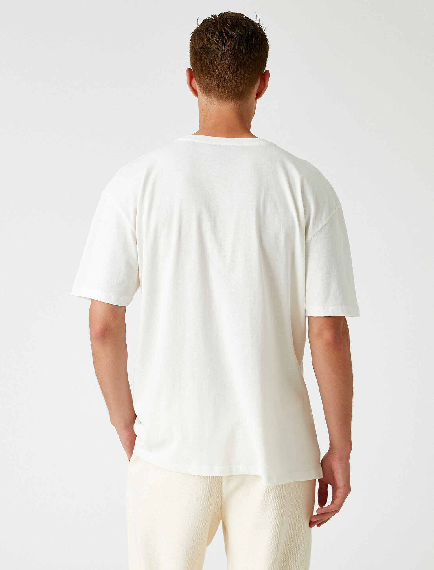   Oversize Basic Tişört Pamuklu