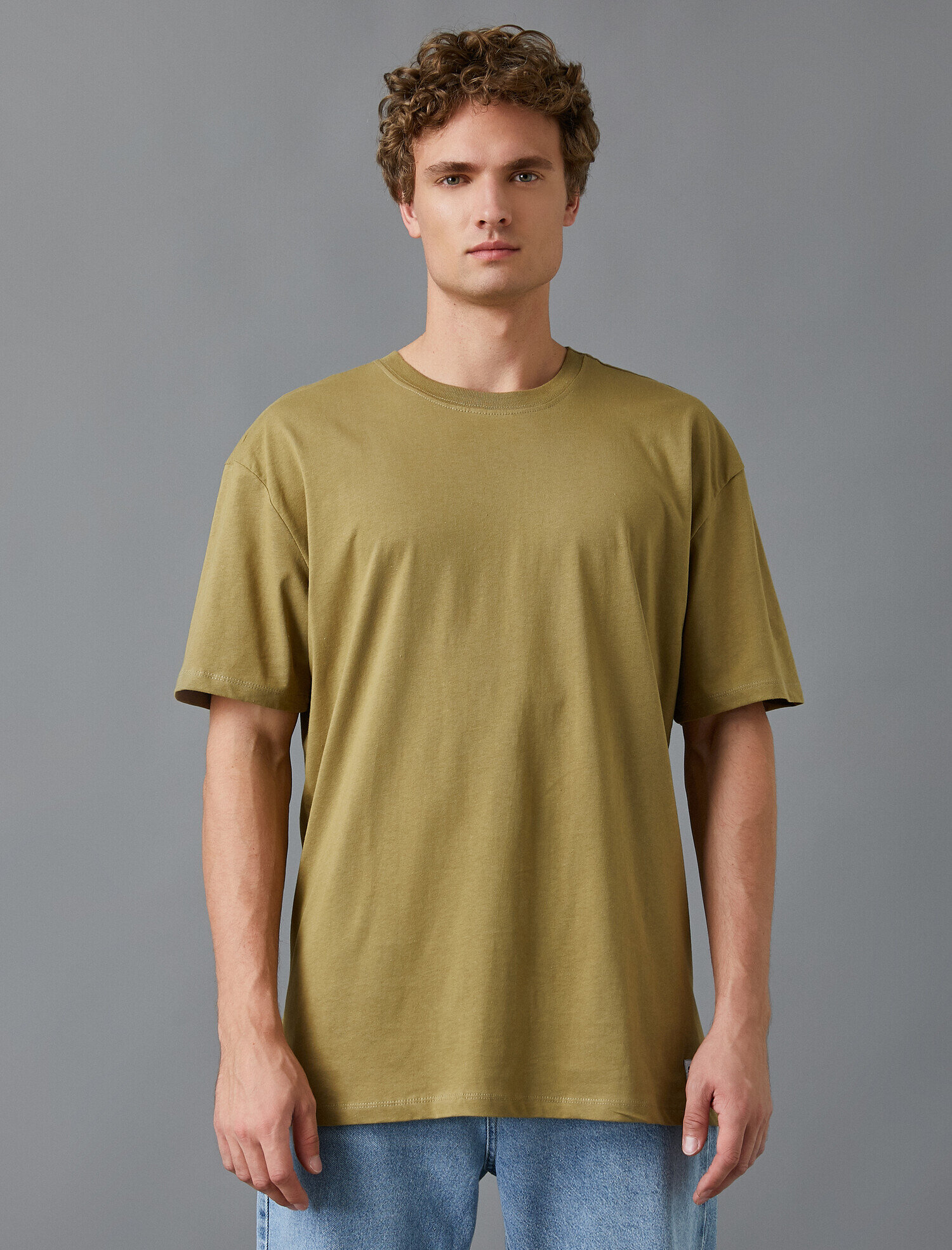   Oversize Basic Tişört Pamuklu