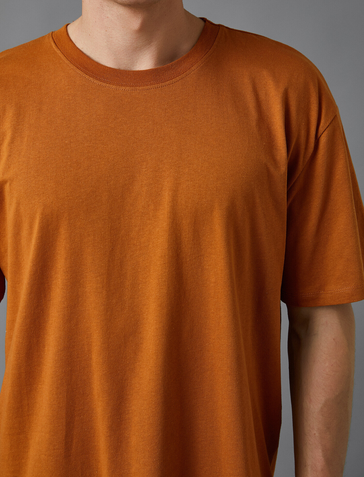   Oversize Basic Tişört Pamuklu