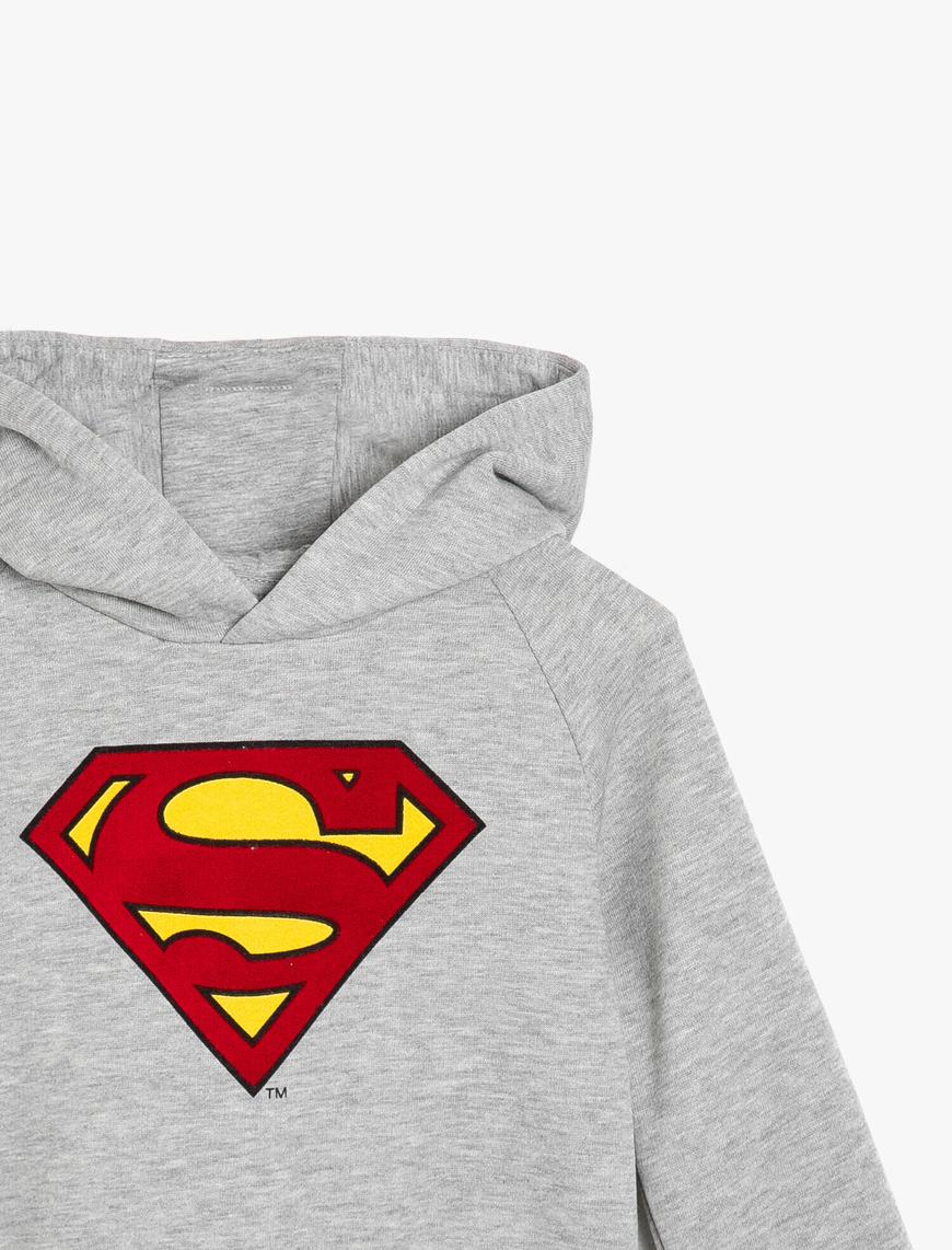  Erkek Çocuk Superman Lisanslı Baskılı Sweatshirt