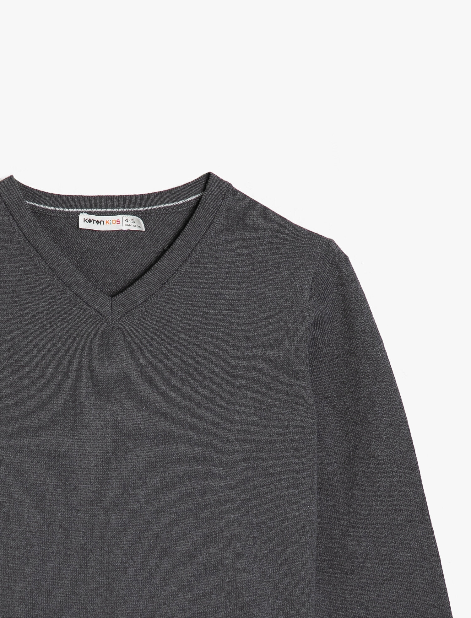  Erkek Çocuk V Yaka Triko Kazak