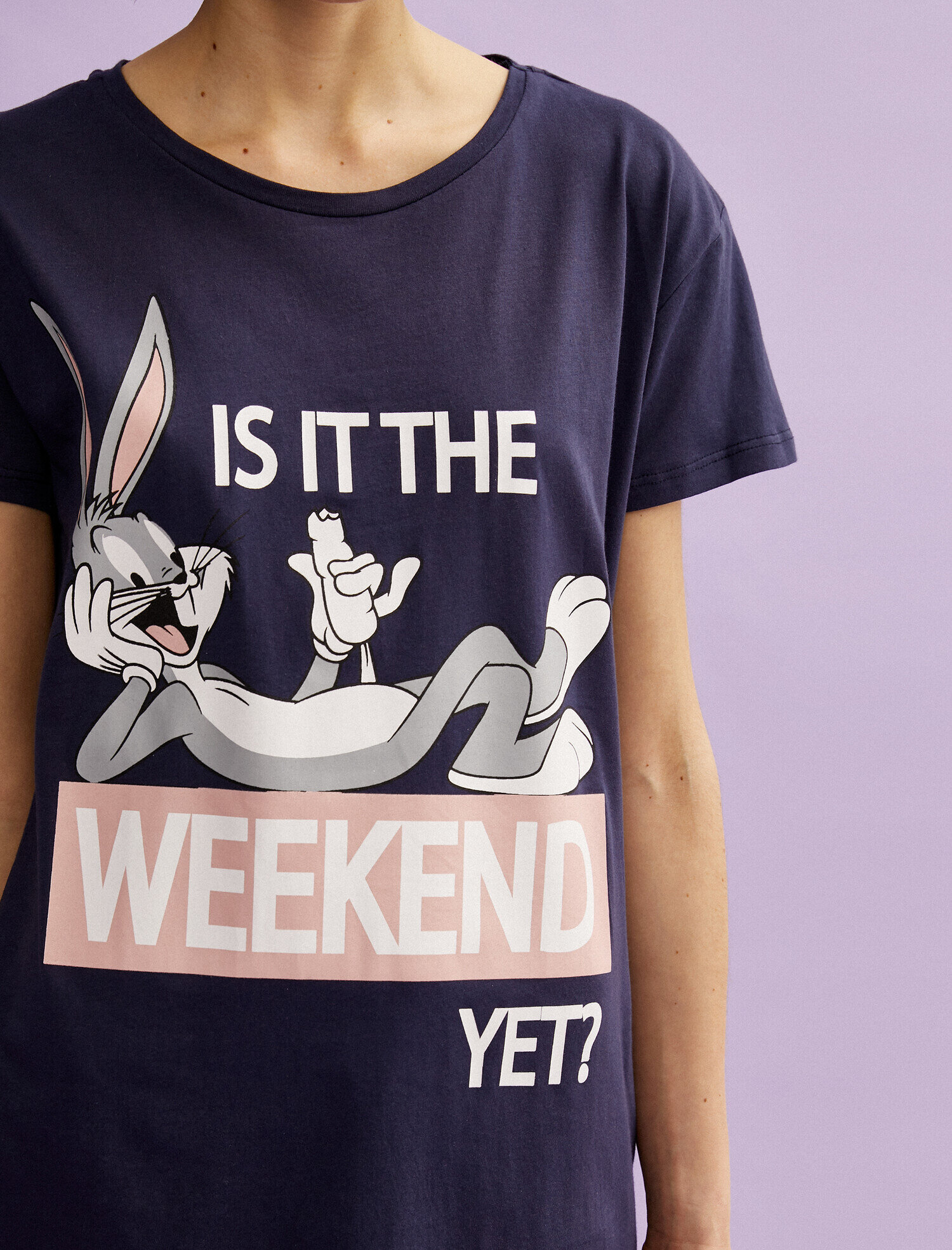   Bugs Bunny Gecelik Kısa Kollu Pamuklu Lisanslı