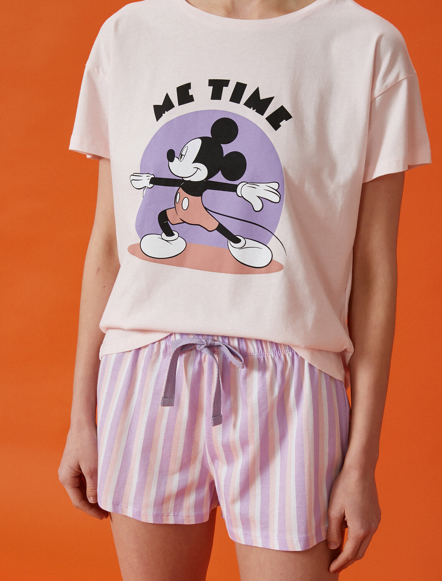  Mickey Mouse Pijama Takımı Şortlu Pamuklu Disney Lisanslı