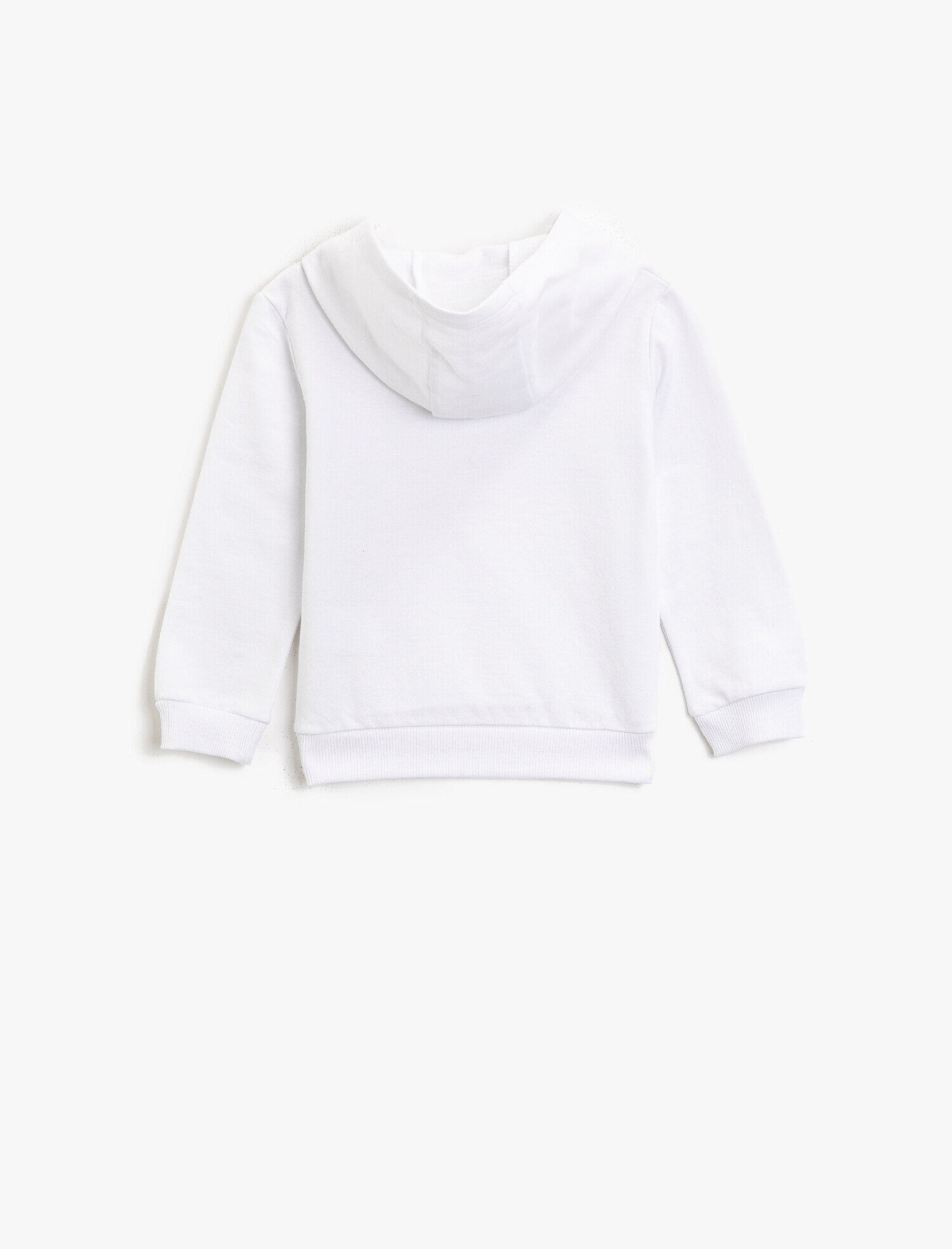  Erkek Bebek Yazılı Baskılı Kanguru Cepli Kapüşonlu Pamuklu Sweatshirt