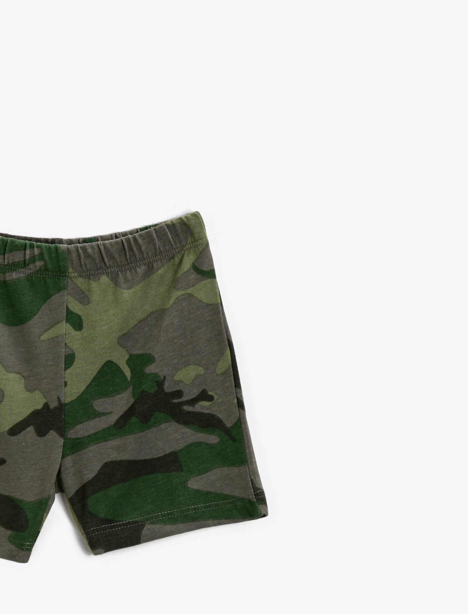  Erkek Bebek Kamuflaj Desenli Şort Pamuklu