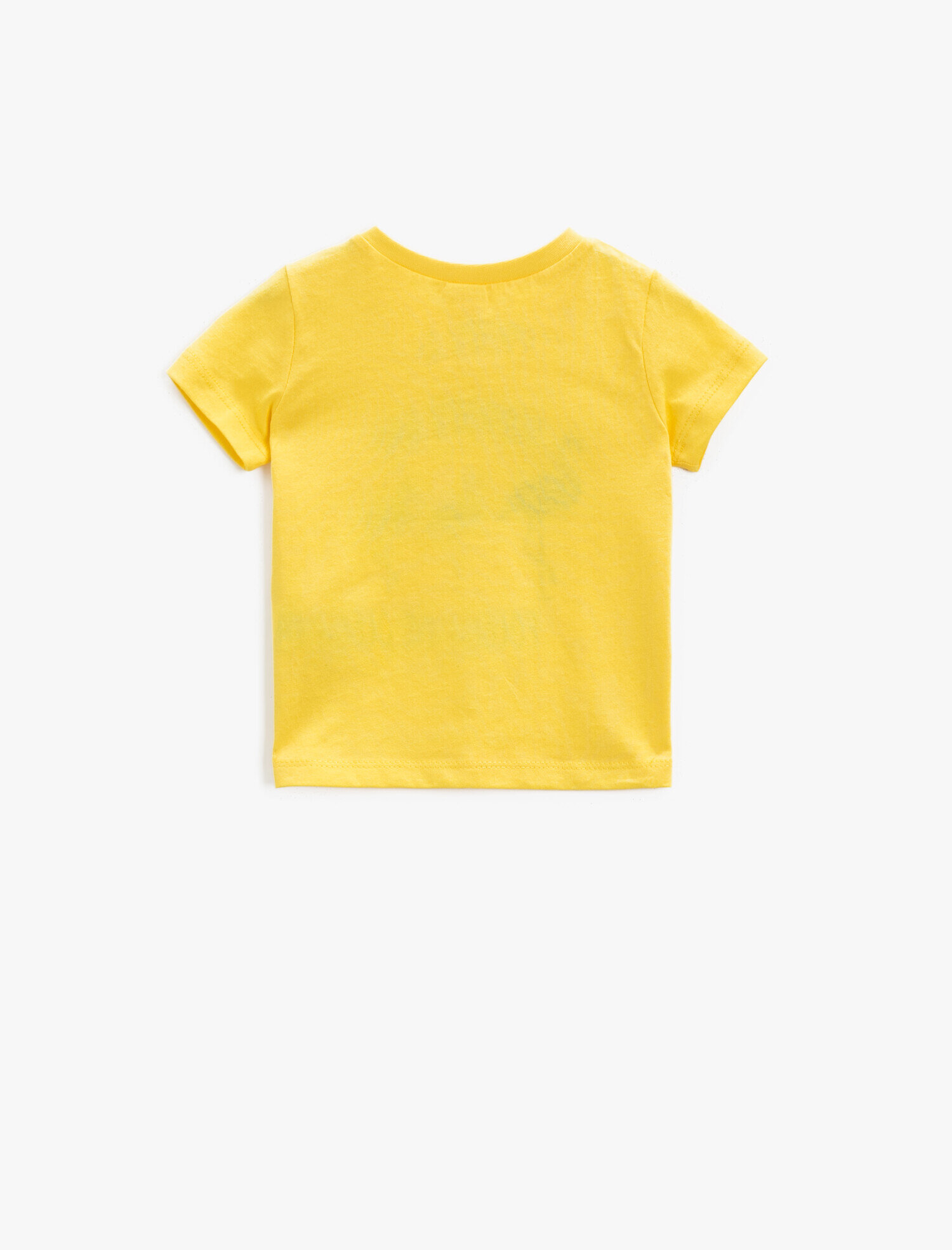  Kız Bebek Kısa Kollu Tişört Yazılı Baskılı Simli Pamuklu