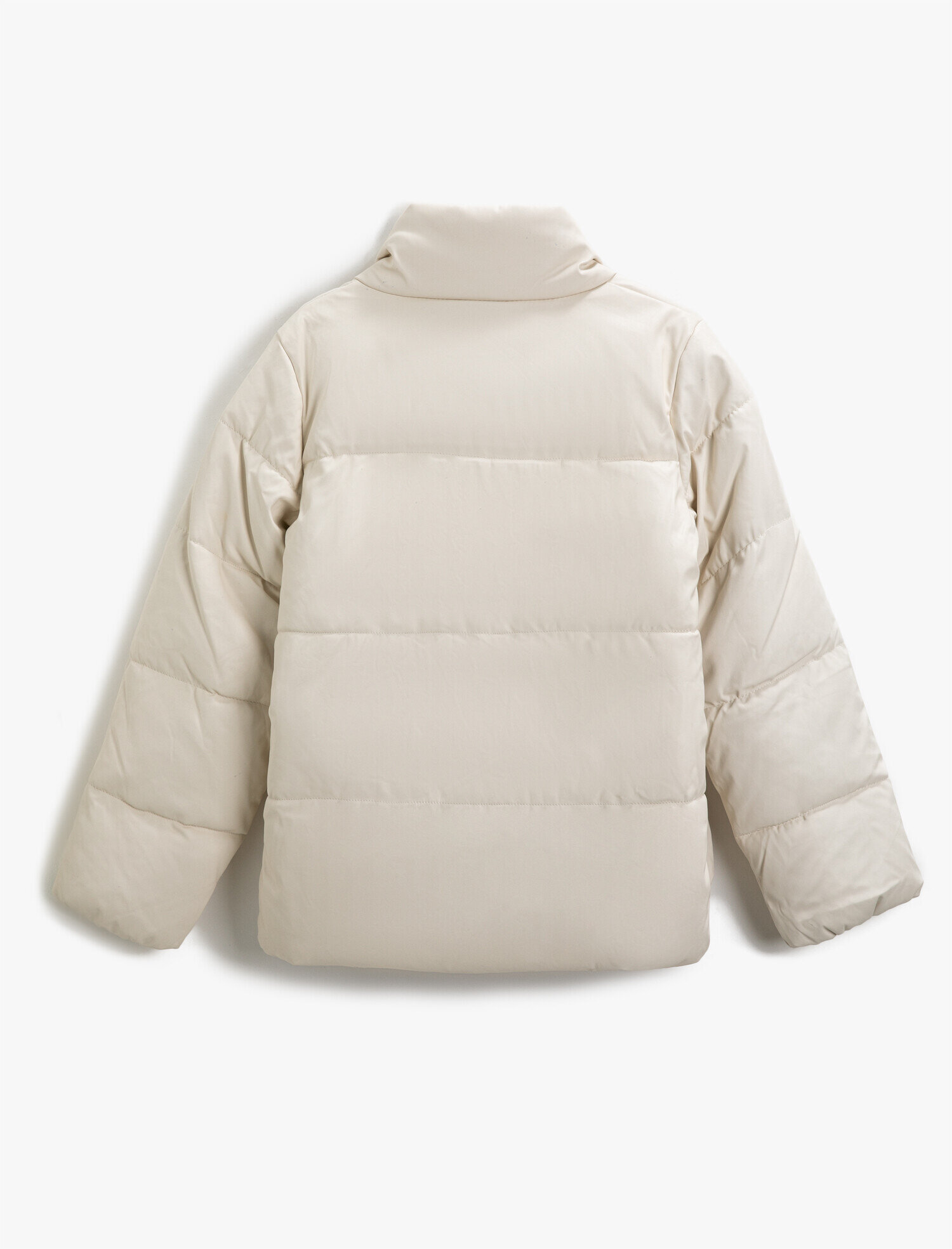   Dik Yaka Çıtçıtlı Anorak Mont