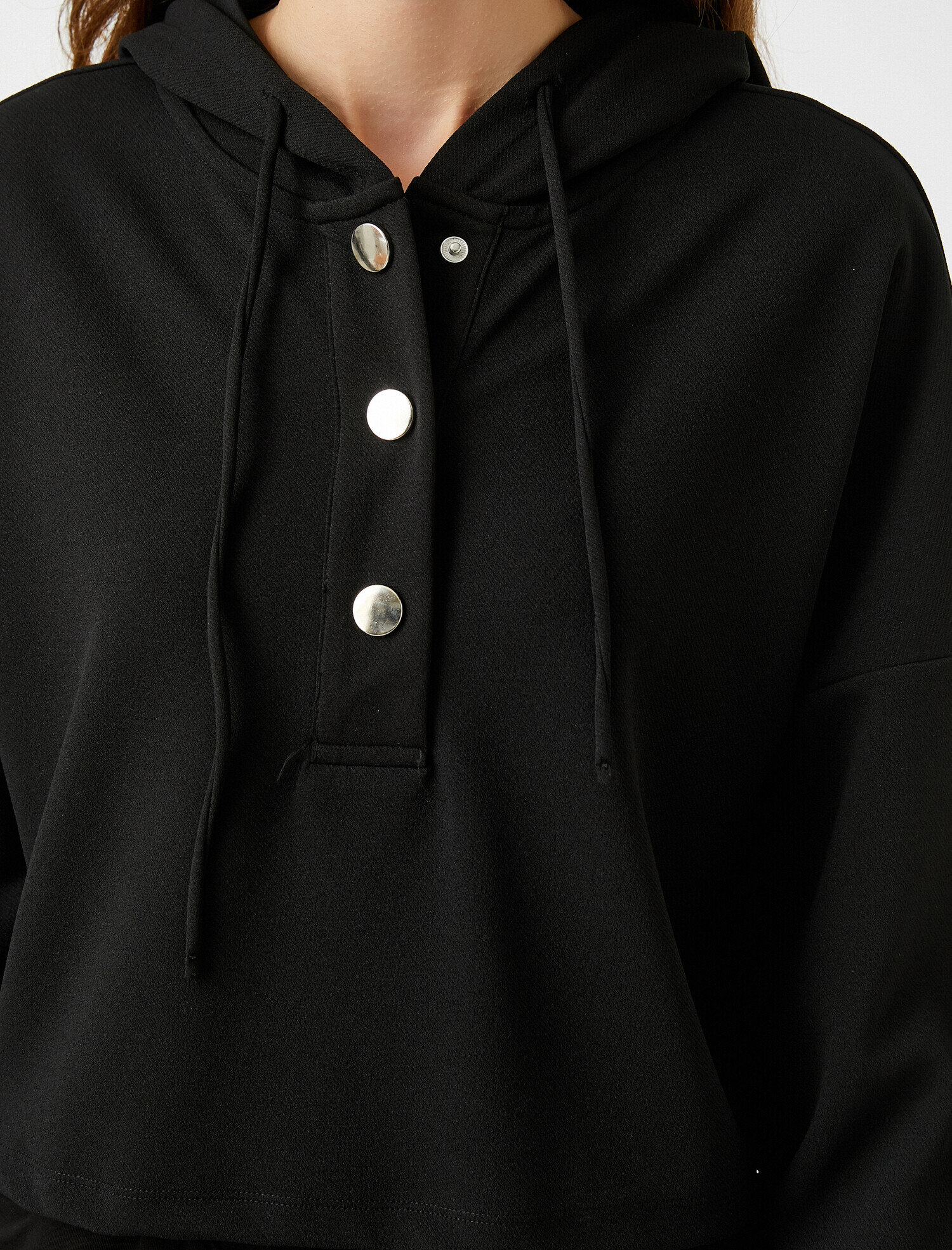   Crop Sweatshirt Kapüşonlu