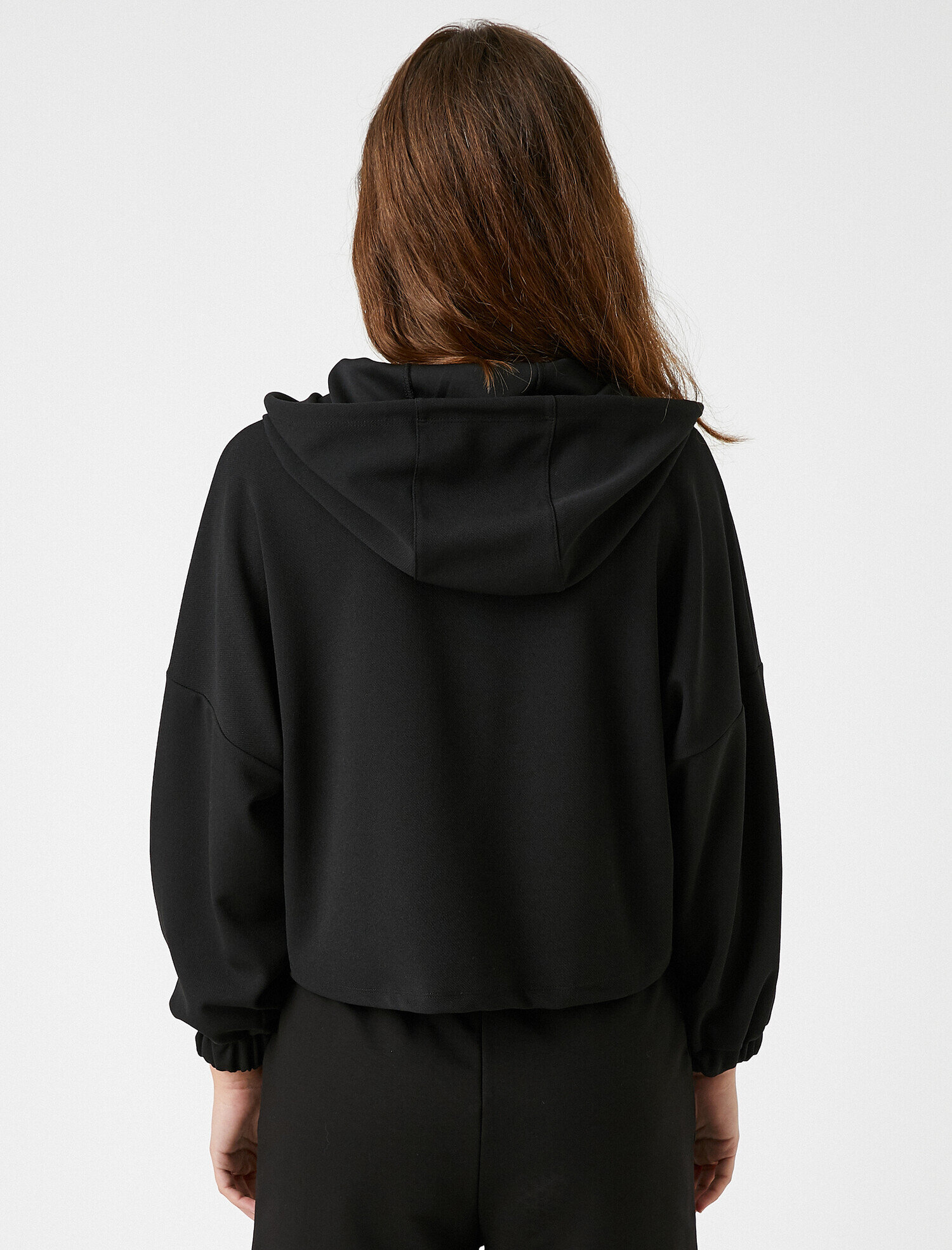   Crop Sweatshirt Kapüşonlu