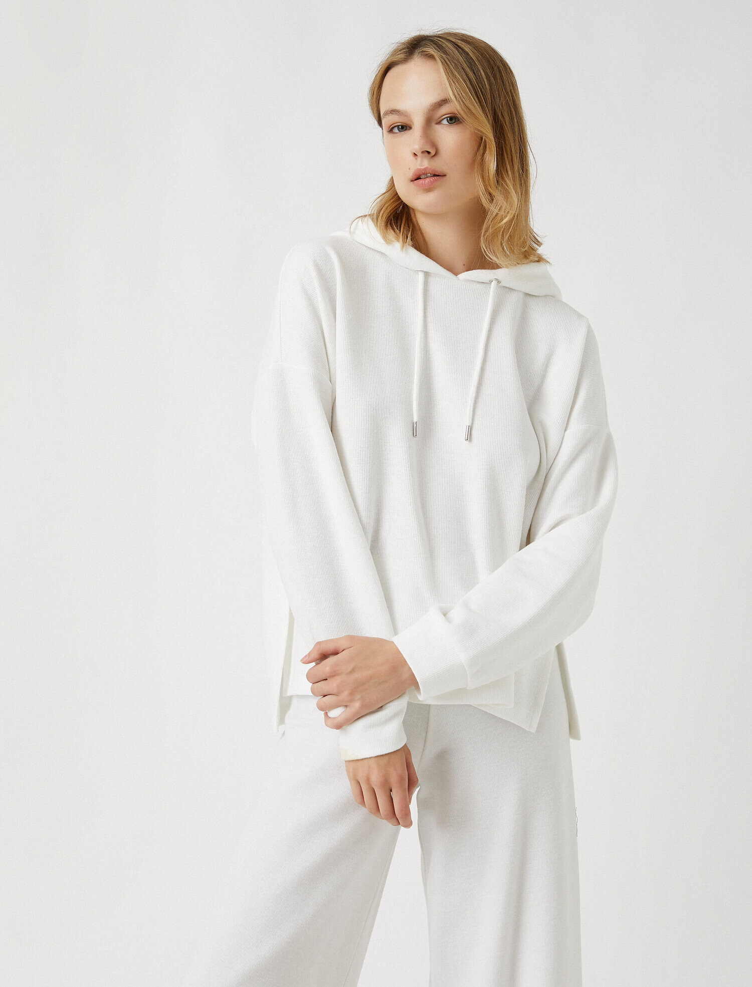 Pamuklu Kapüşonlu Sweatshirt