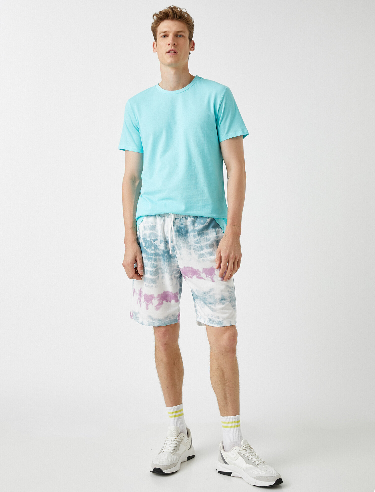   Bisiklet Yaka Tişört Pamuklu