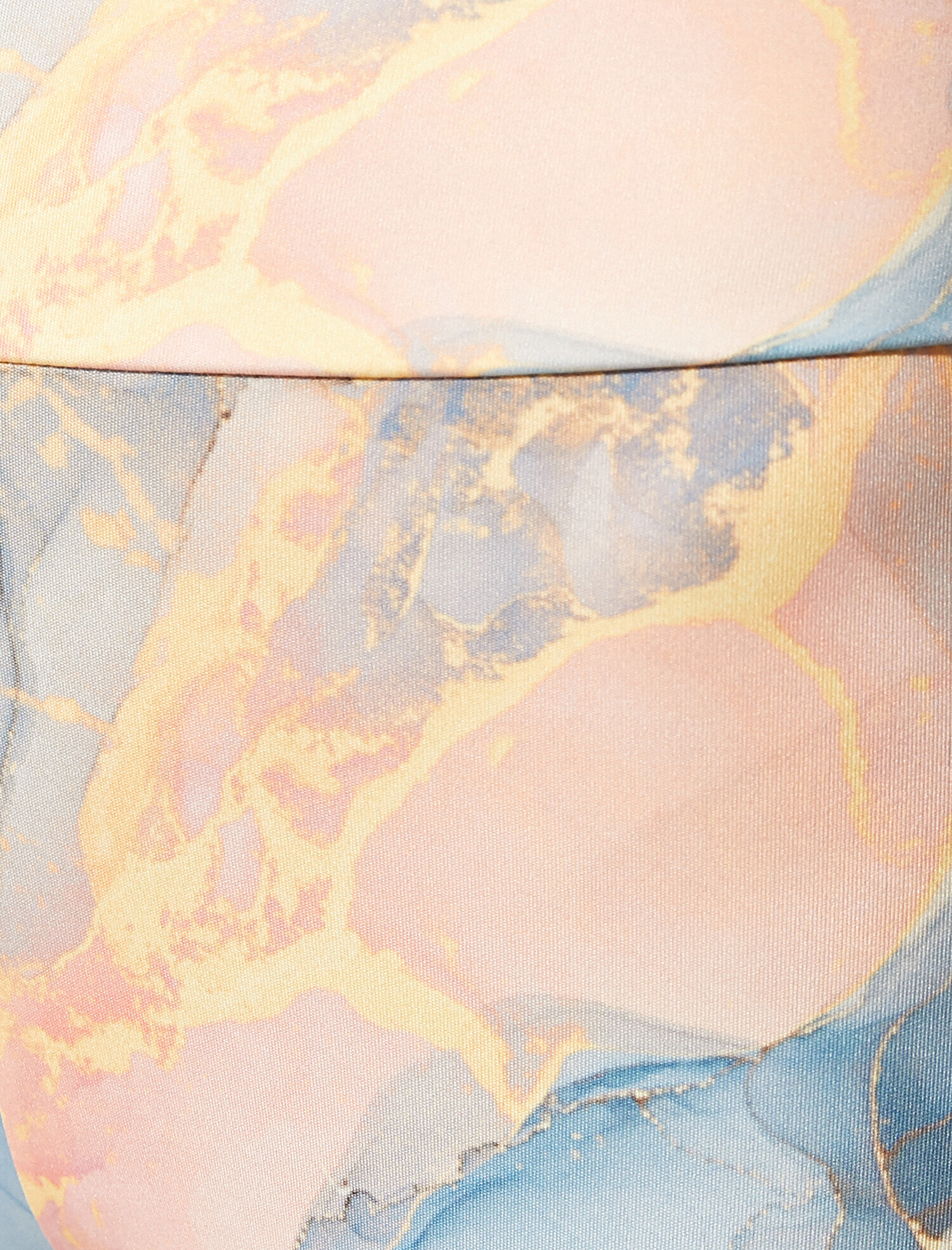   Mermer Desenli Yüksek Bel Tayt