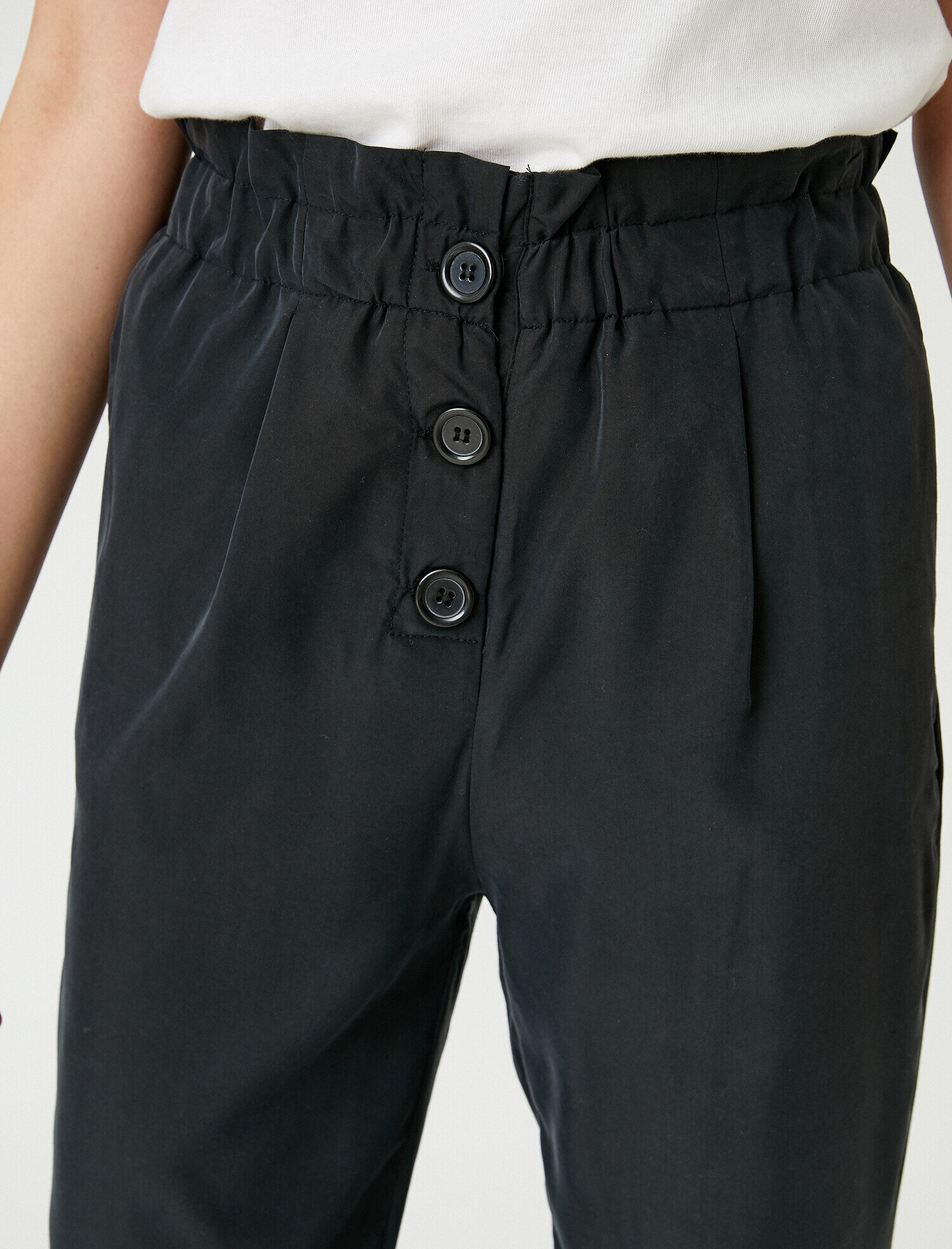   Yüksek Bel Pantolon Pileli Rahat Kesim