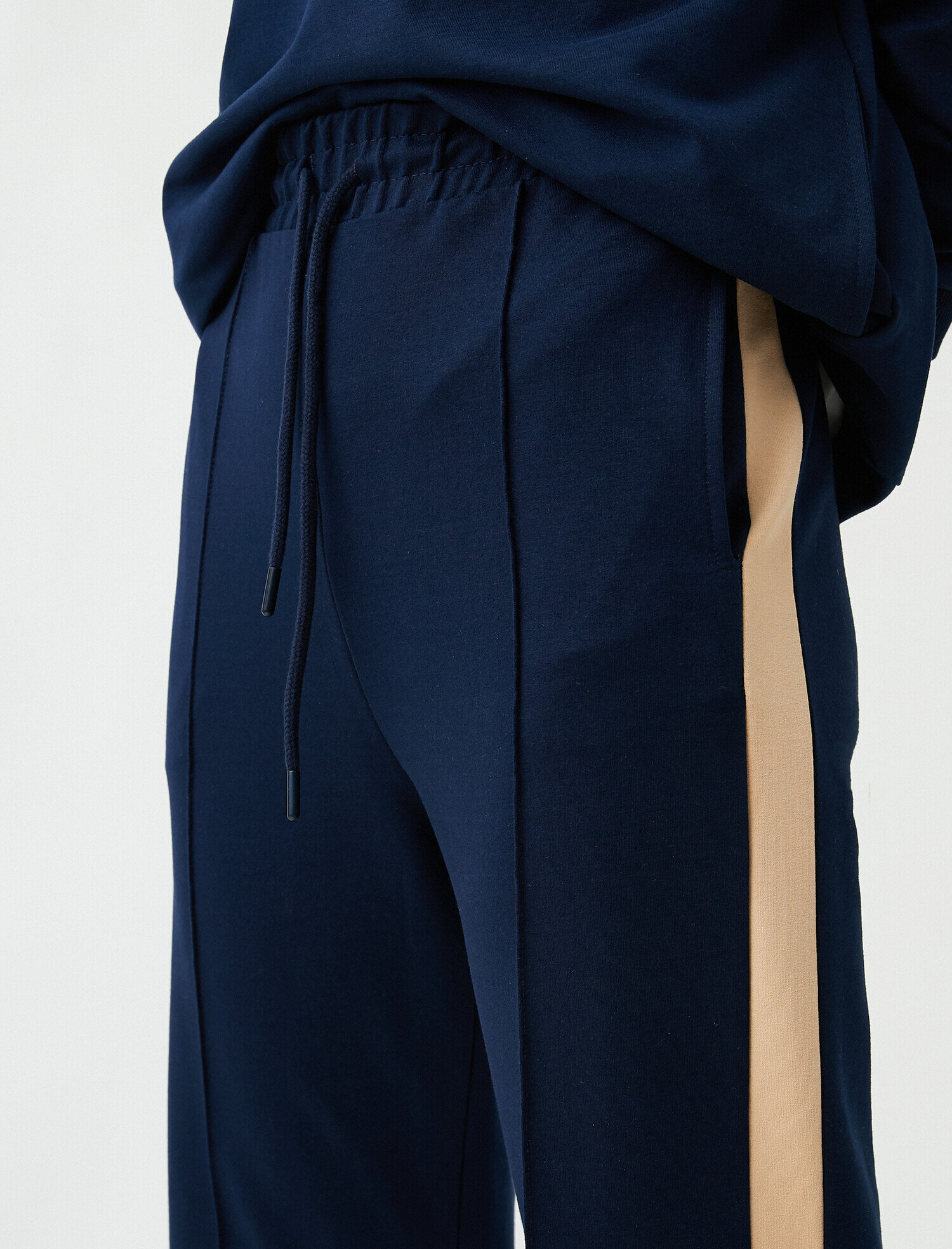   Şerit Detaylı Eşofman Altı Geniş Paça