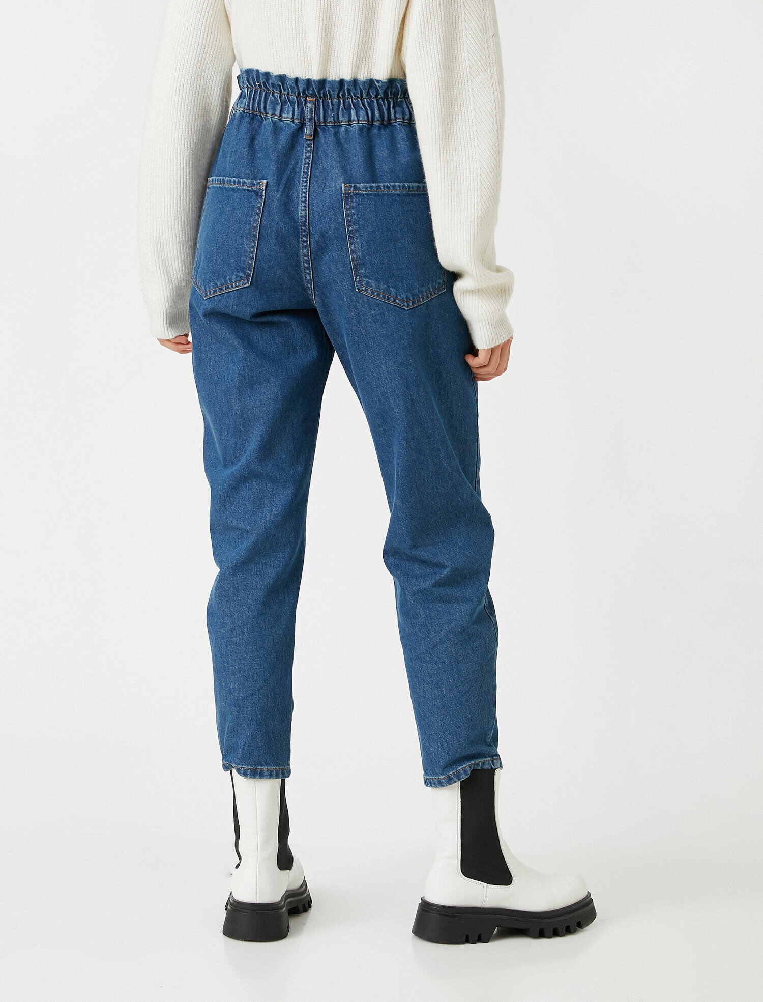   Baggy Jean - Yüksek Bel Pantolon