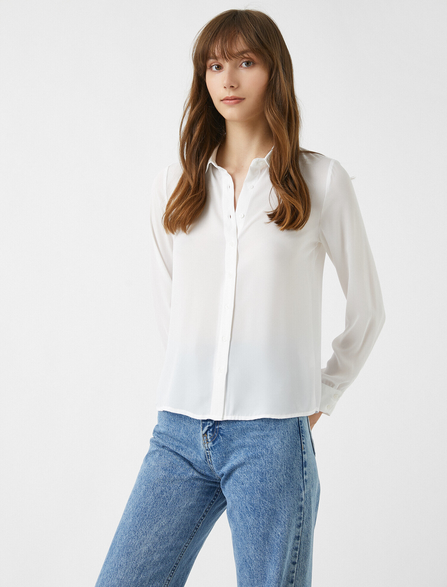 Klasik Yaka Gömlek Uzun Kollu