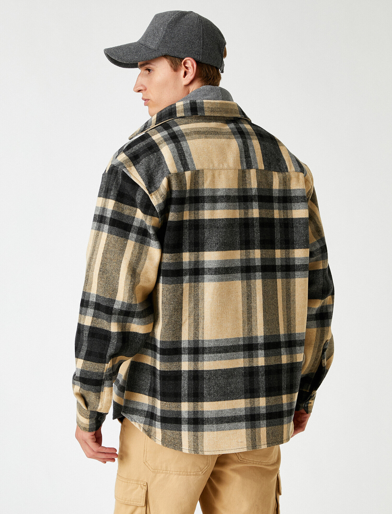   Oduncu Gömleği Klasik Yaka Cep Detaylı Uzun Kollu