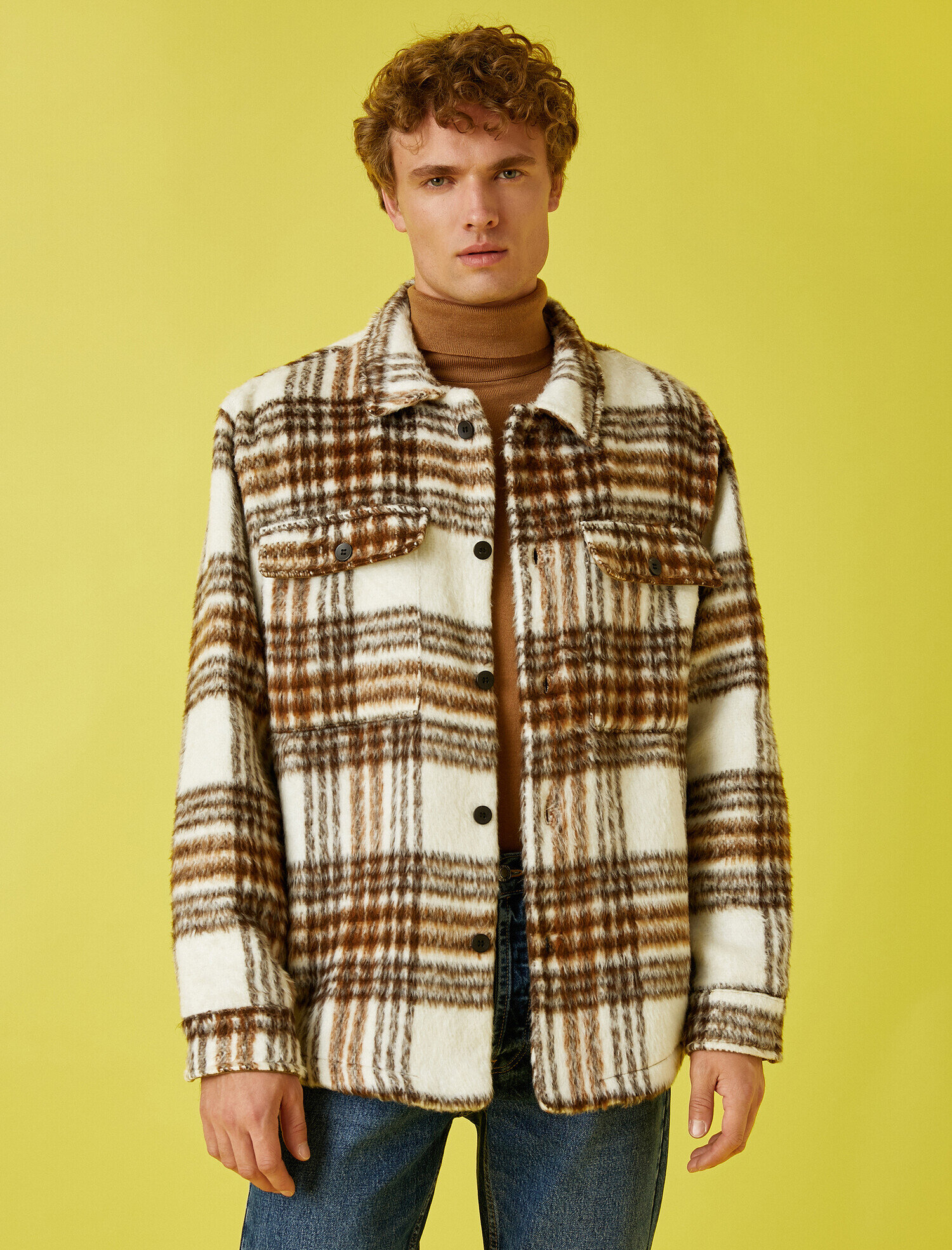 Oduncu Gömleği Ceket Ekoseli