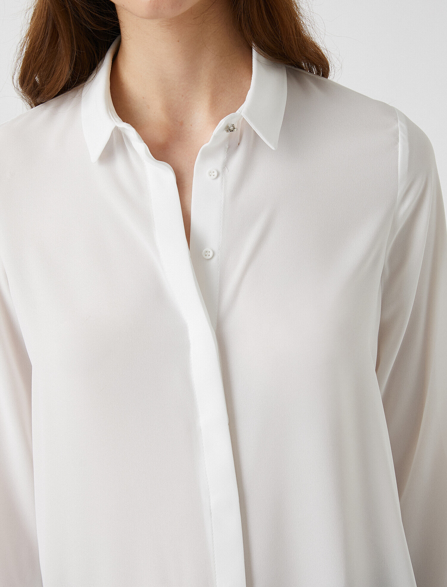   Poplin Gömlek Uzun Kollu Kalın Manşetli