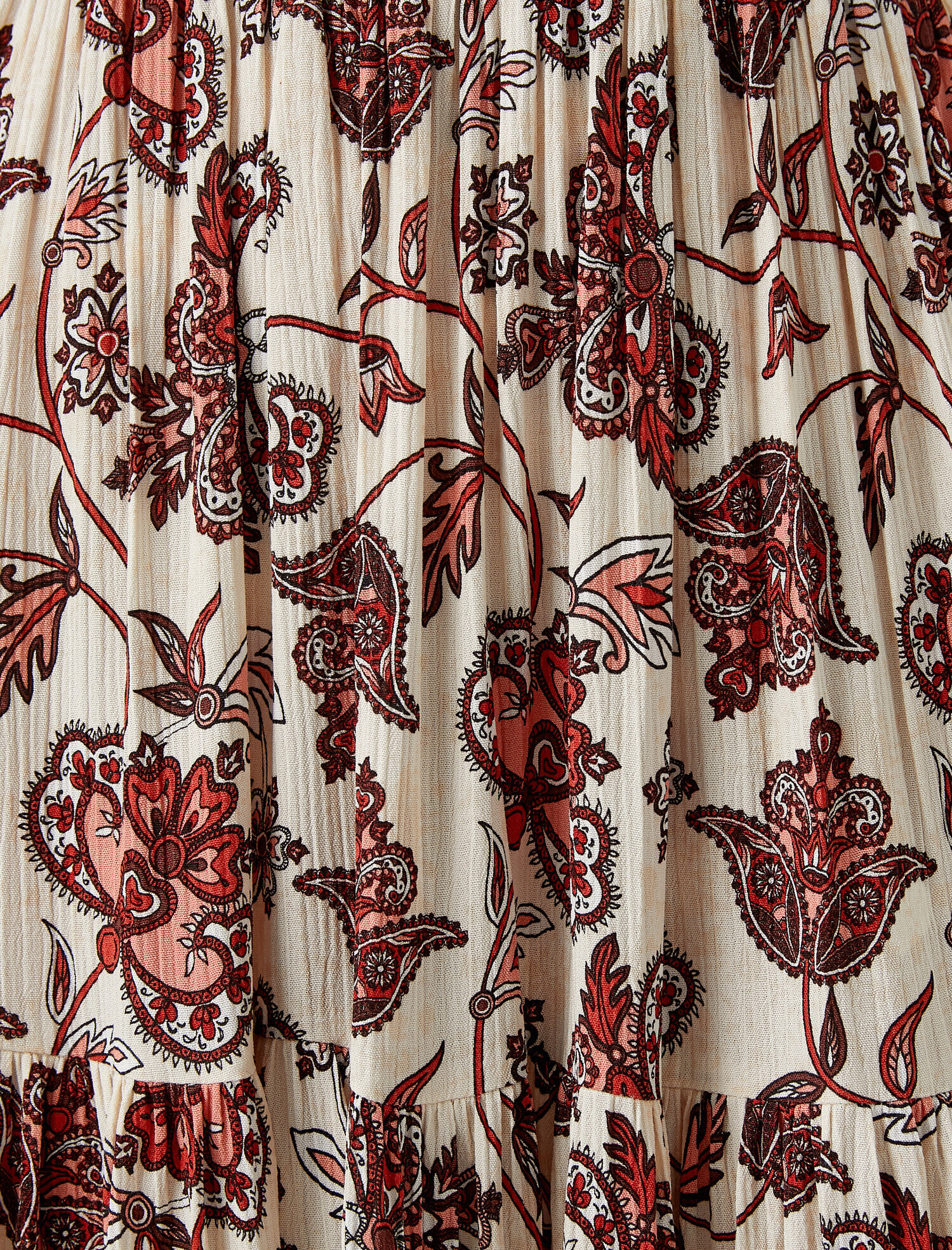   Desenli Yazlık Kloş Etek