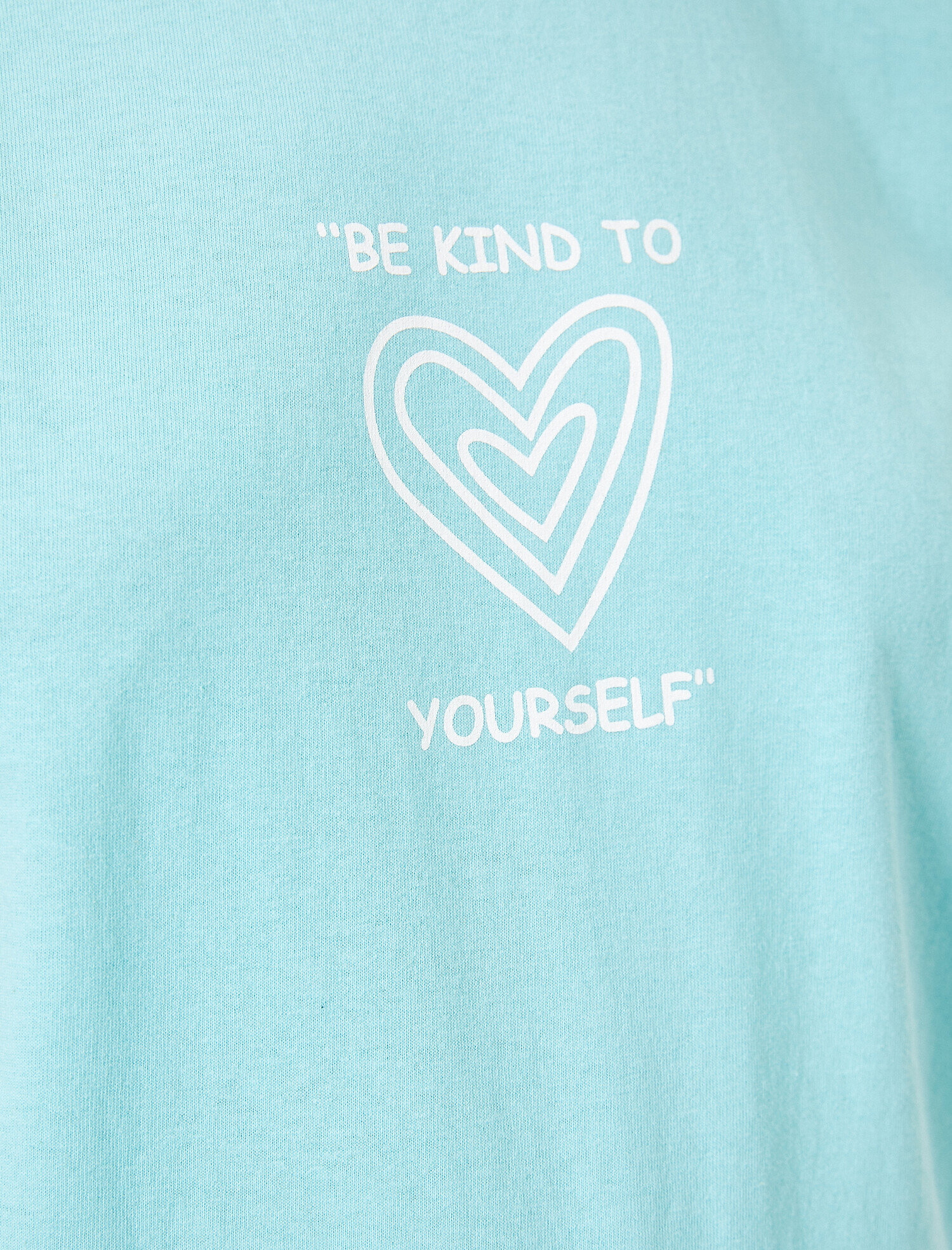   Bisiklet Yaka Baskılı Kısa Kol Tişört