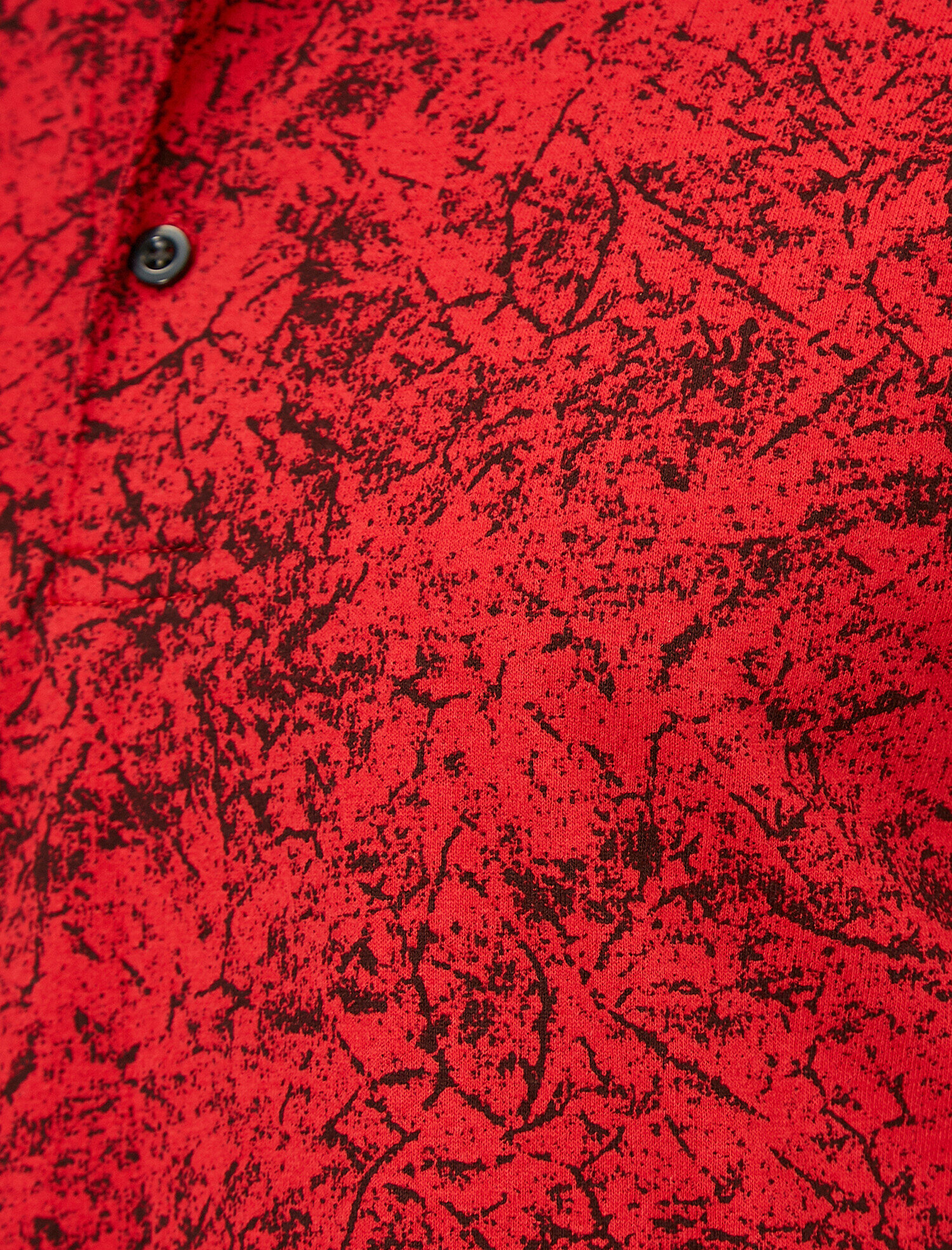 Polo Yaka Yıldız Desenli Süprem Kumaş Kontrast Yaka Slim Fit Tişört