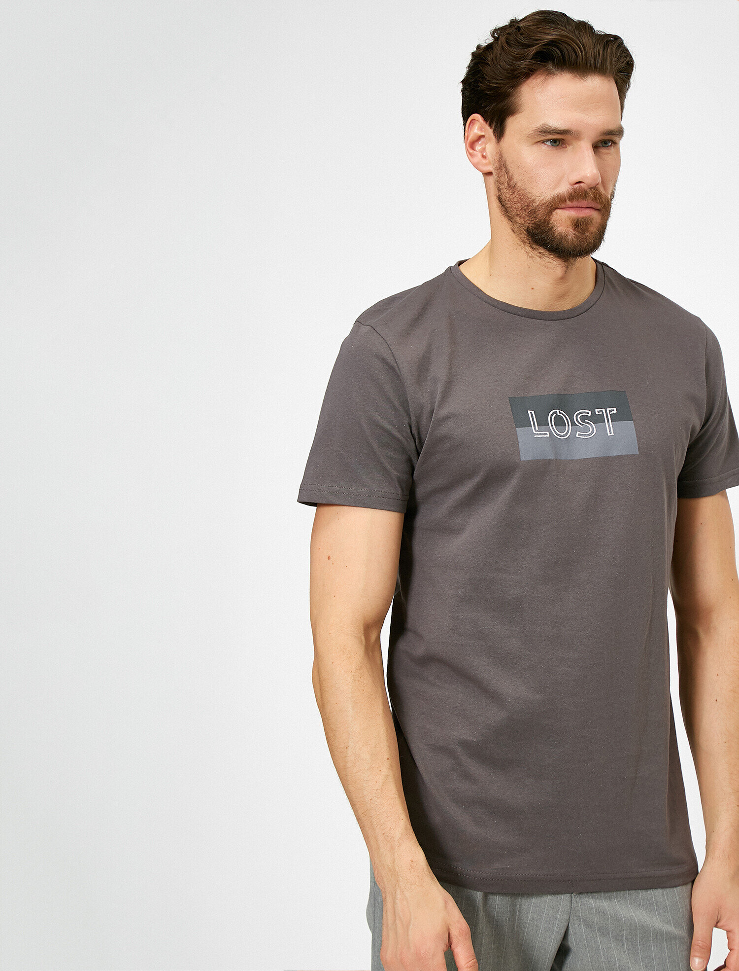   Baskılı Tişört Kısa Kollu