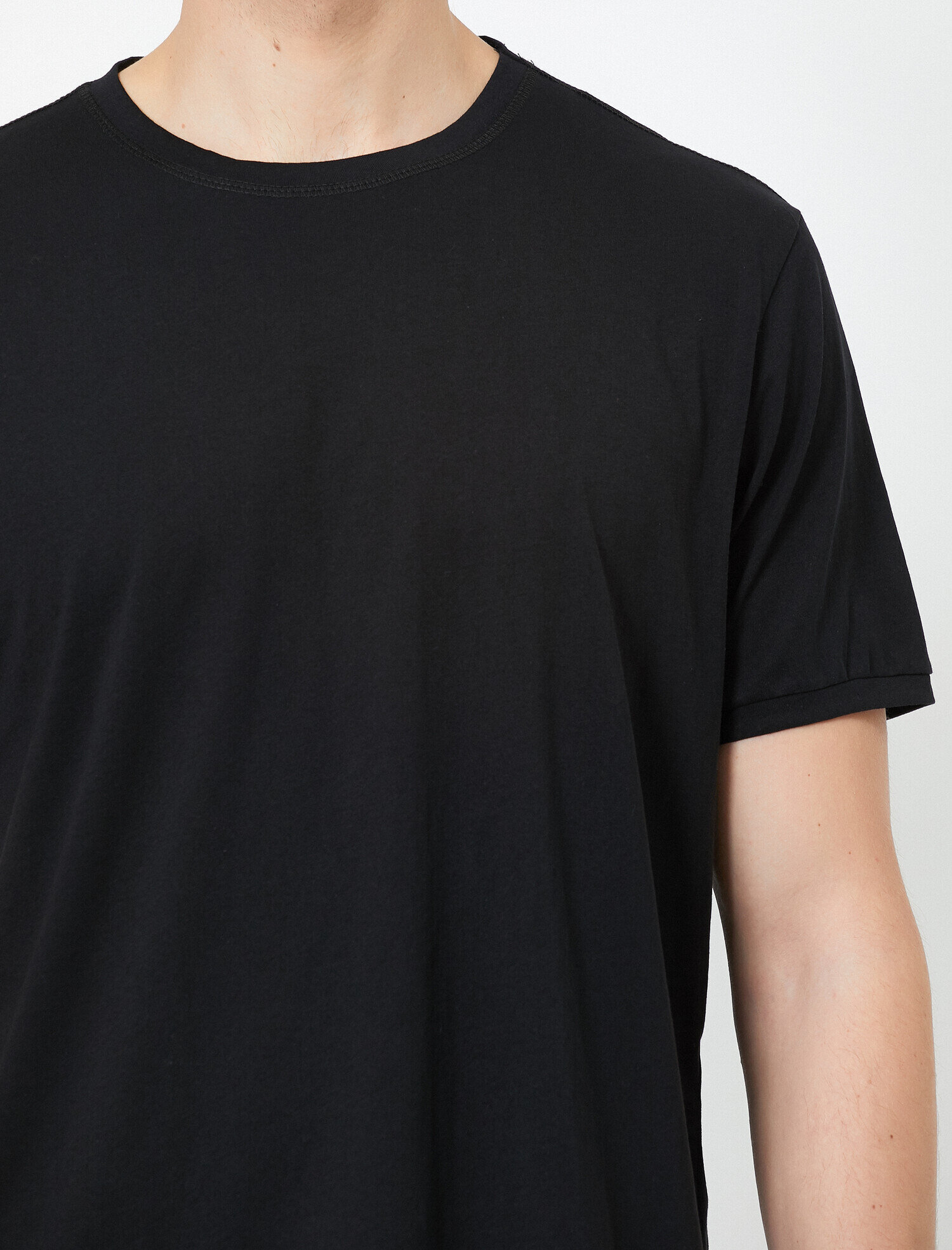   Bisiklet Yaka Kısa Kollu Pamuklu Tişört