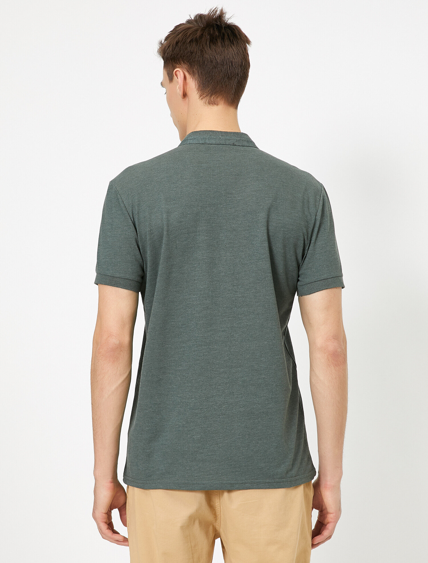   Hakim Yaka Basic Slim Fit Polo Yaka Tişört