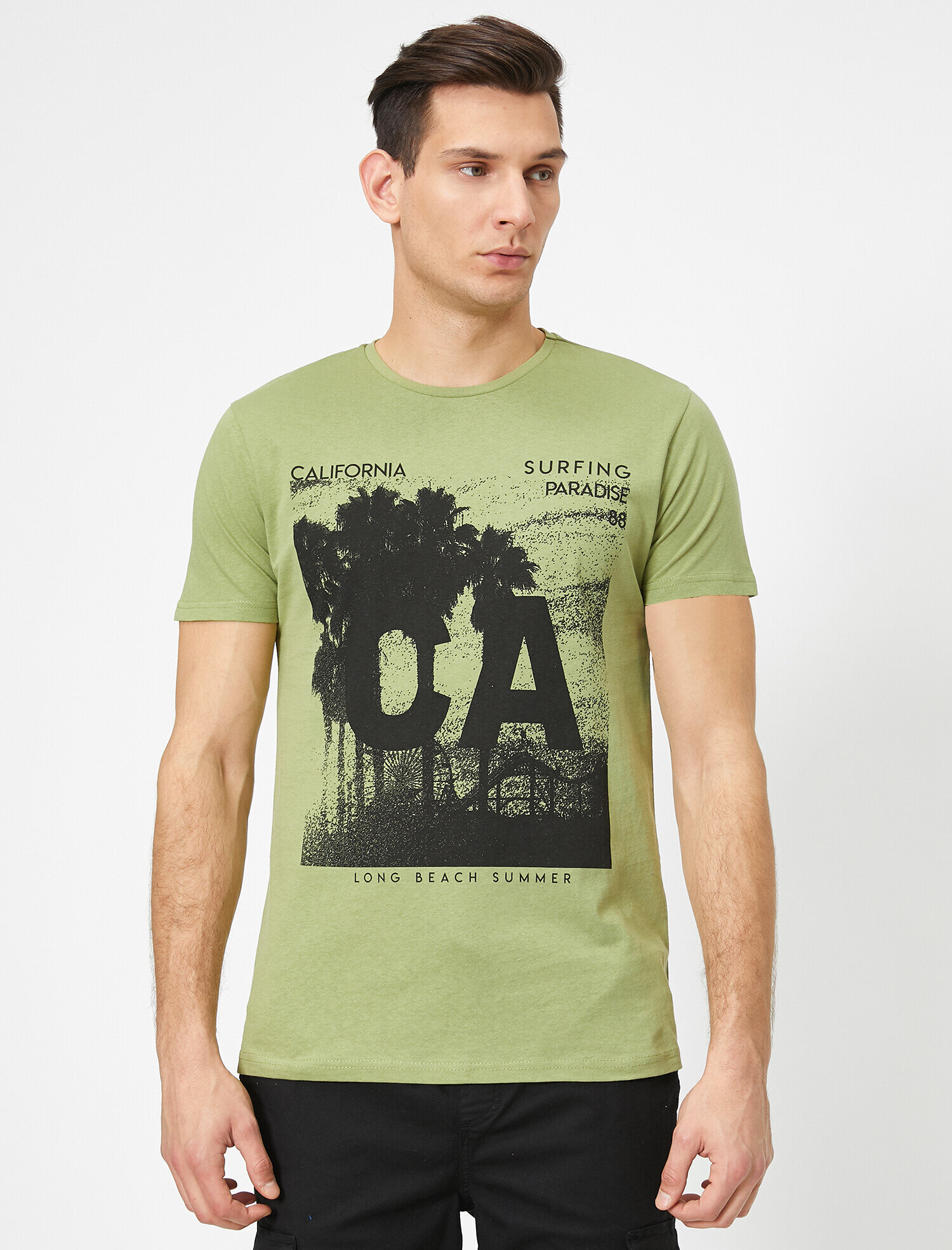   Baskılı Tişört Kısa Kollu