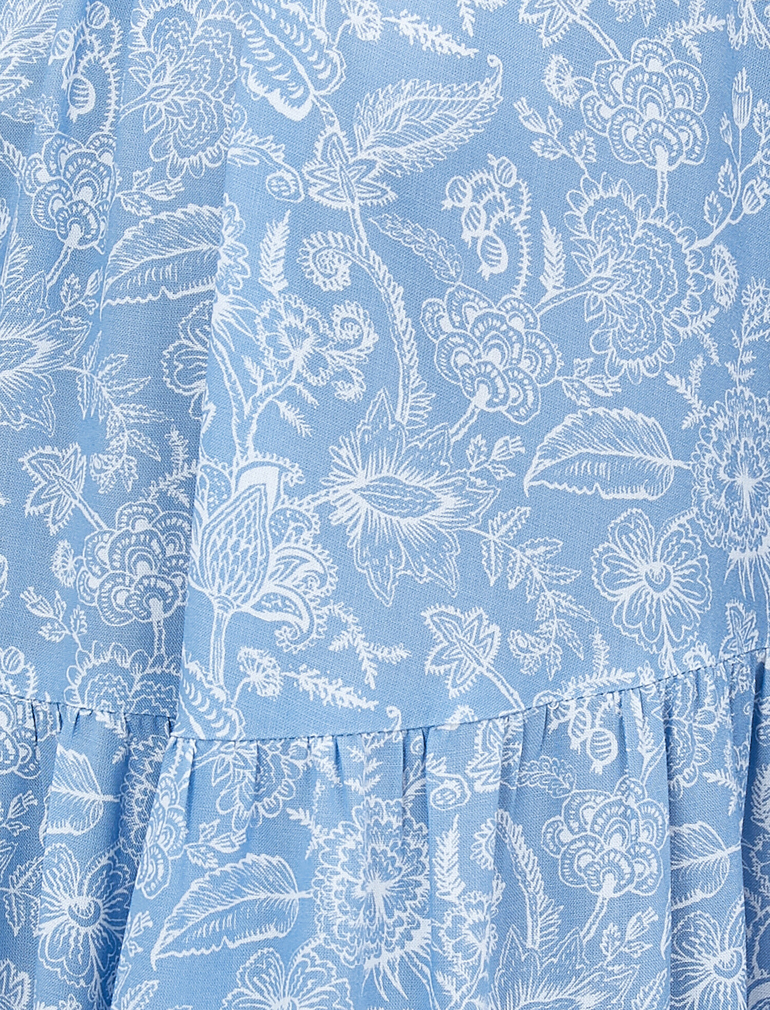   Desenli Elbise Uzun Kollu