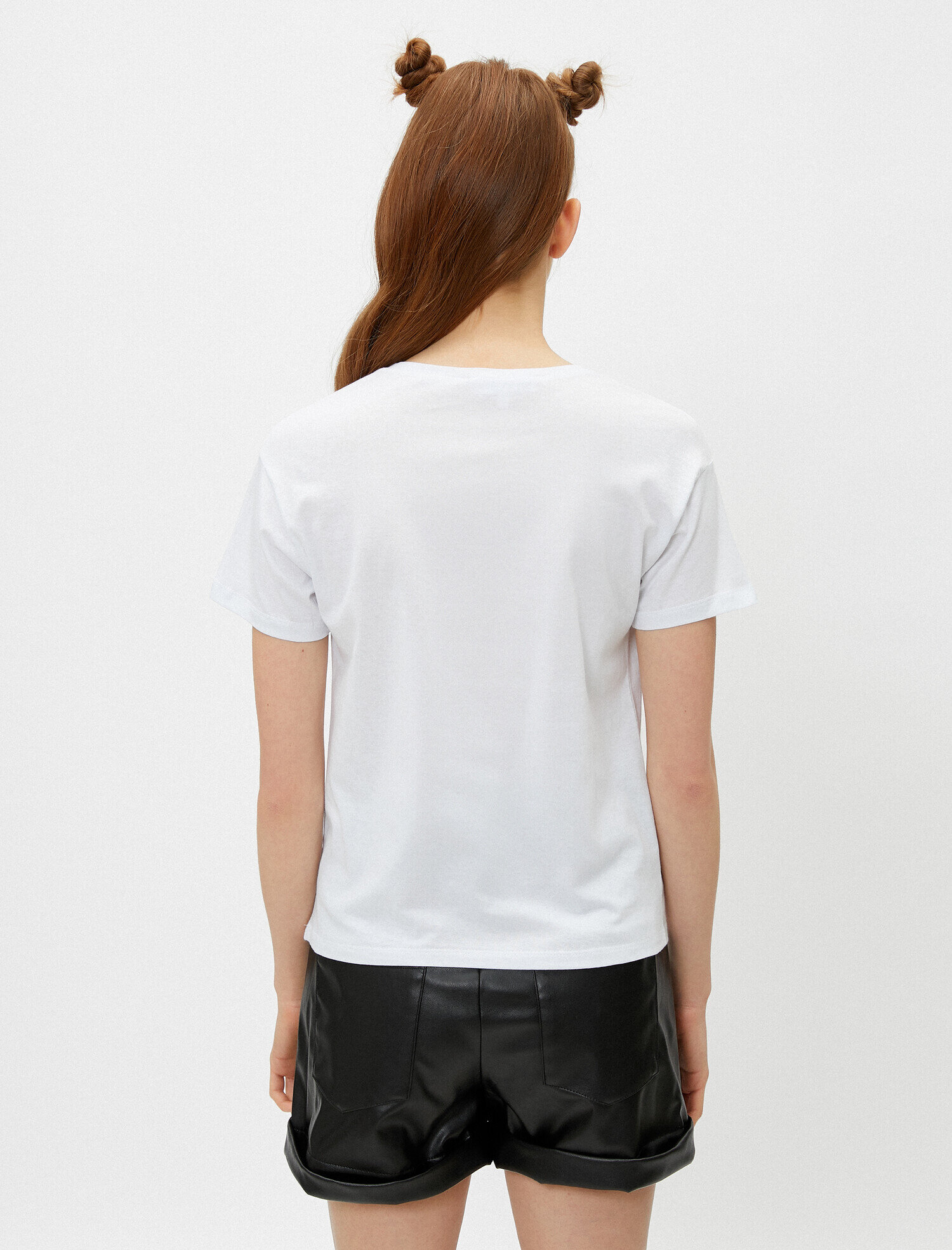   Baskılı Tişört Yoga Temalı Pamuklu