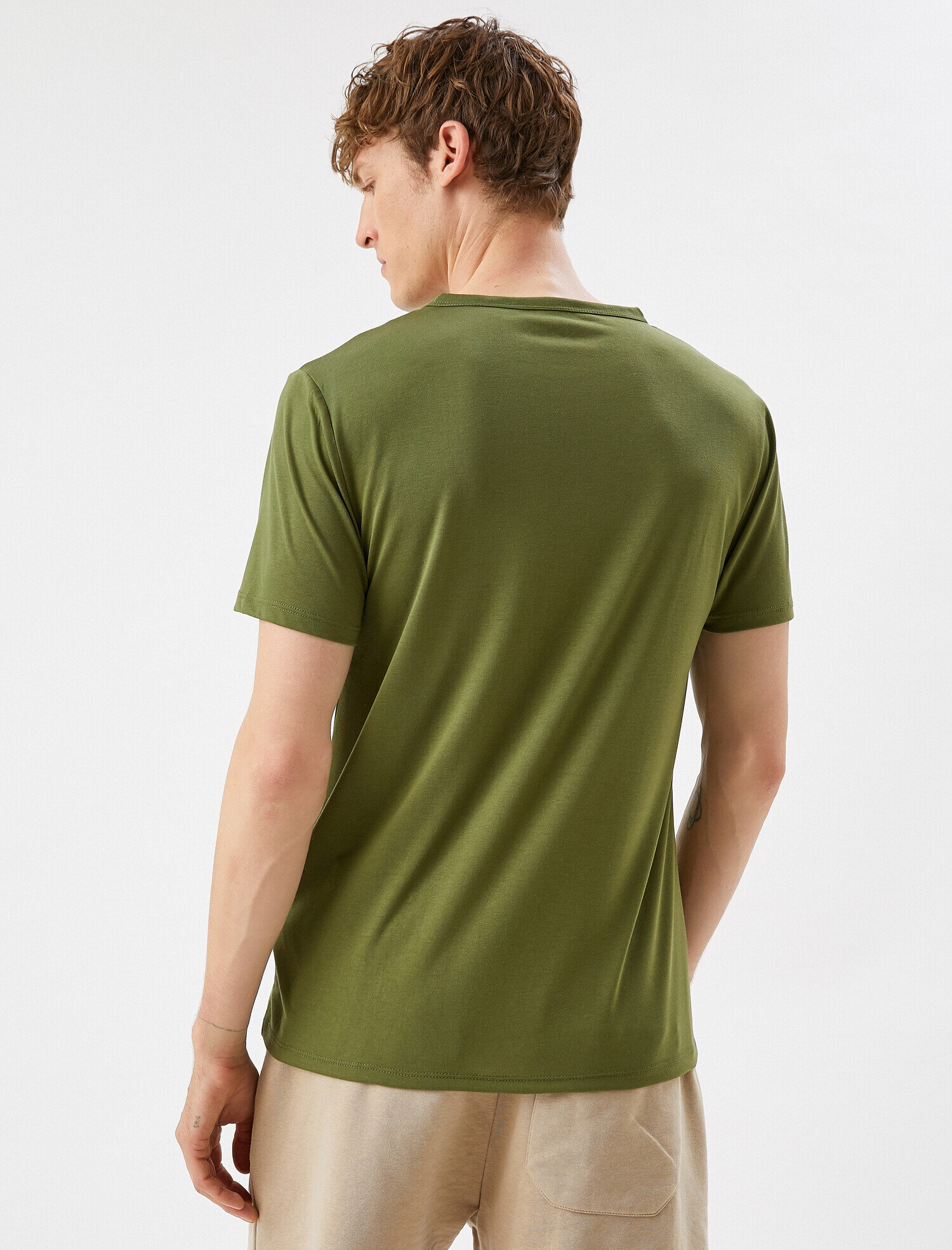   Sloganlı Tişört Bisiklet Yaka