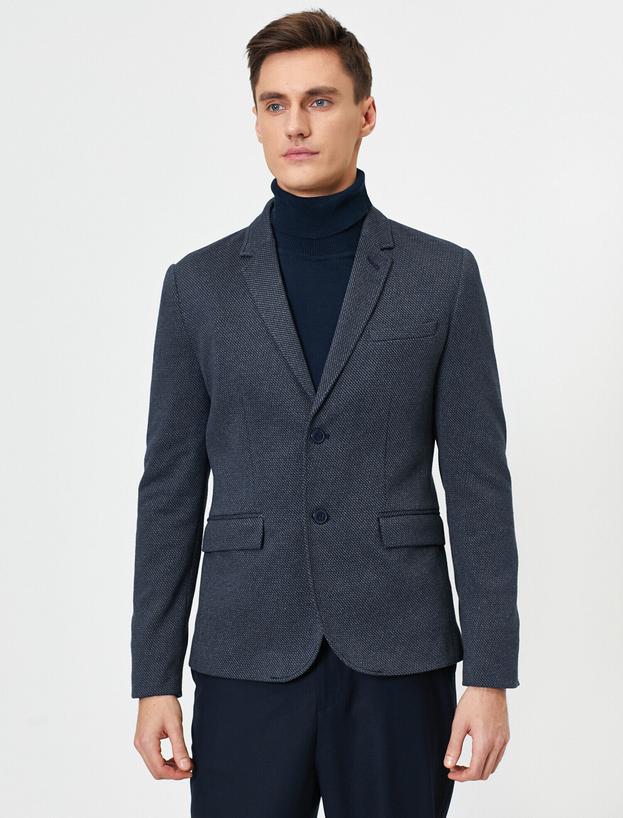 MEN FASHION Coats Basic discount 96% Navy Blue 3XL NoName Long coat 