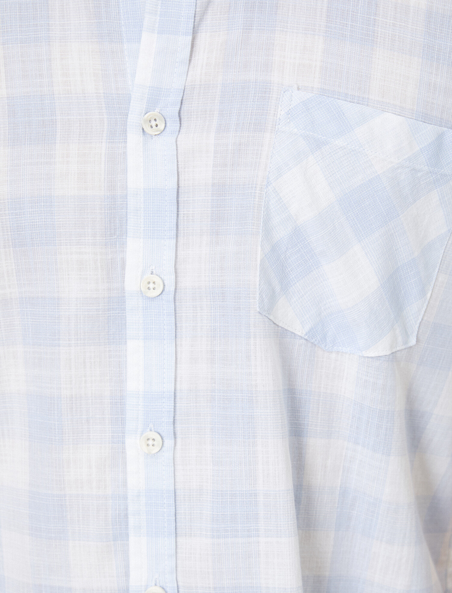   Tek Cepli Kareli Kısa Kollu Gömlek