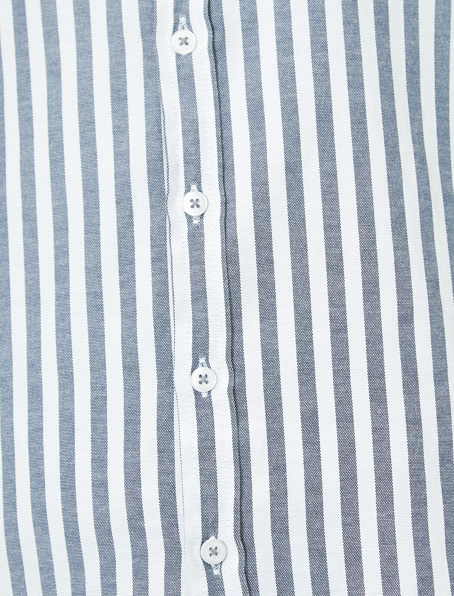   Düğmeli Yaka Çizgili Slim Fit Casual Gömlek