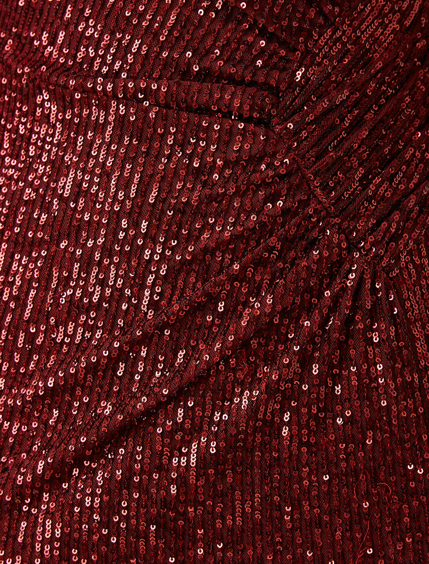 Pullu  Abiye Elbise Dik Yaka Uzun Kollu Kısa